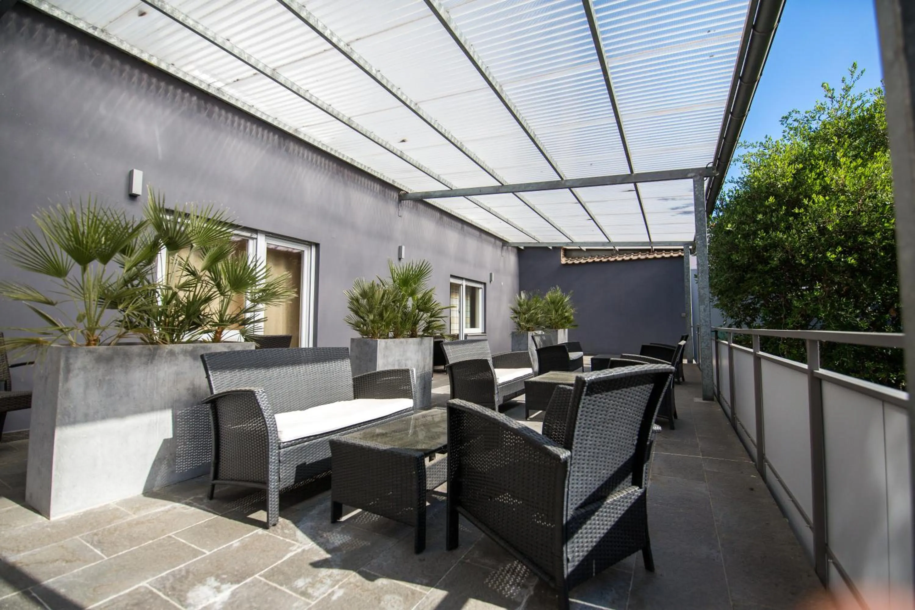 Balcony/Terrace in BoardingWorld Heidelberg