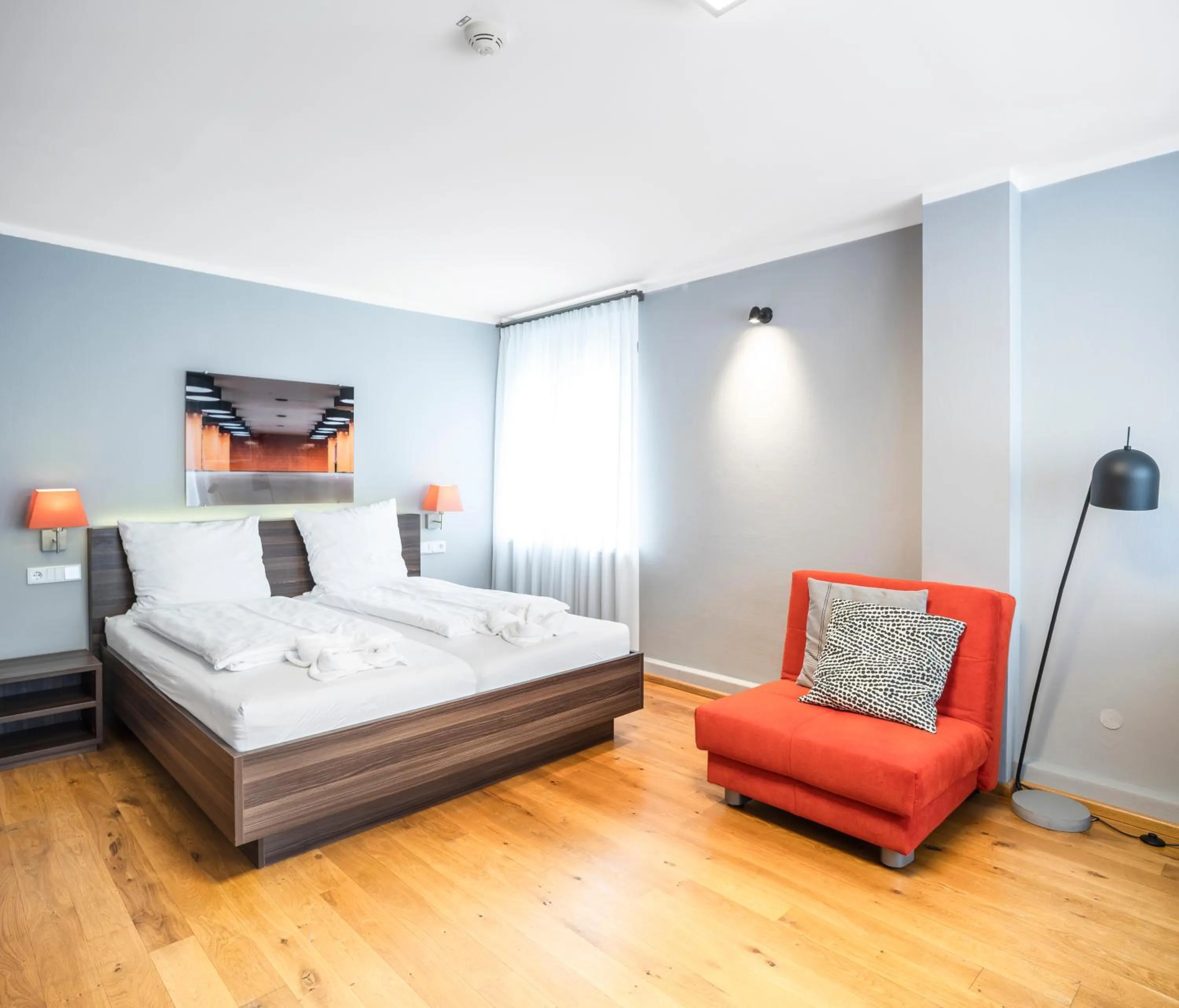 Bed in BoardingWorld Heidelberg