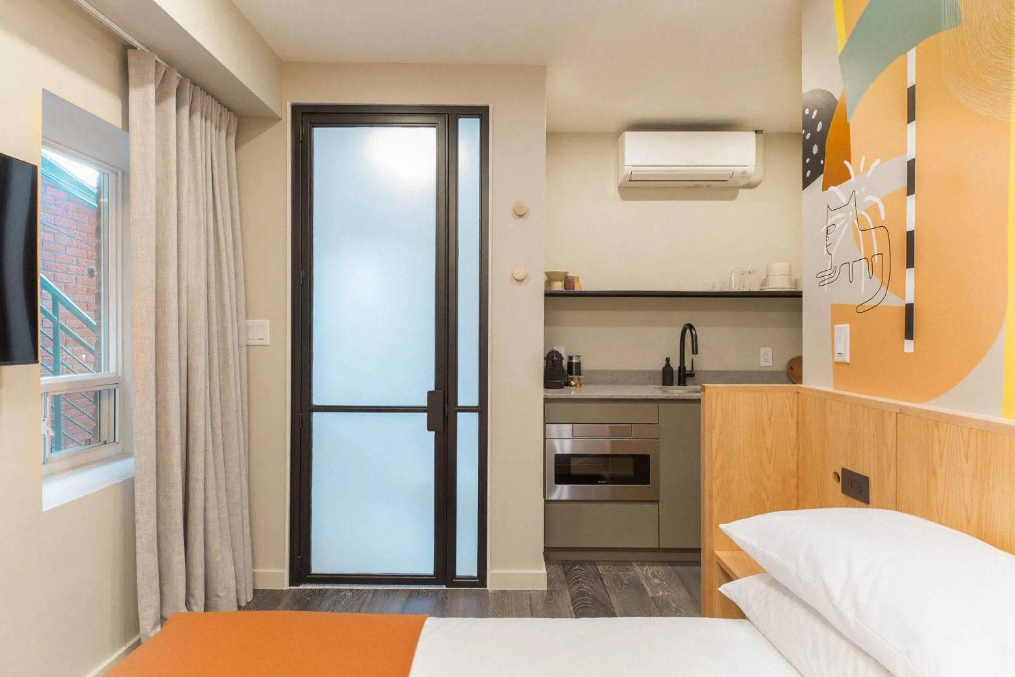 Kitchen or kitchenette, Bed in Ode