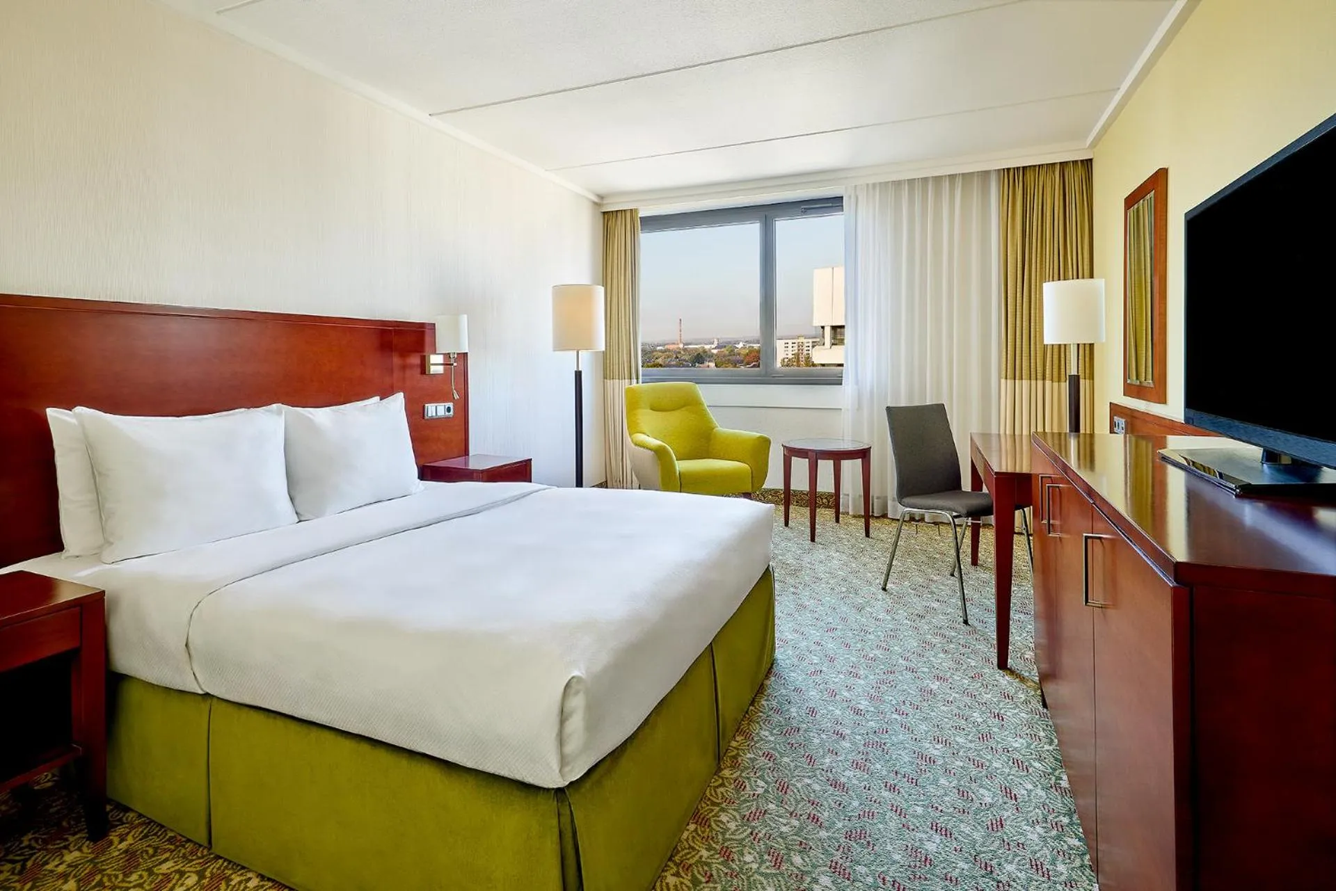 Bed in Courtyard by Marriott Düsseldorf Seestern