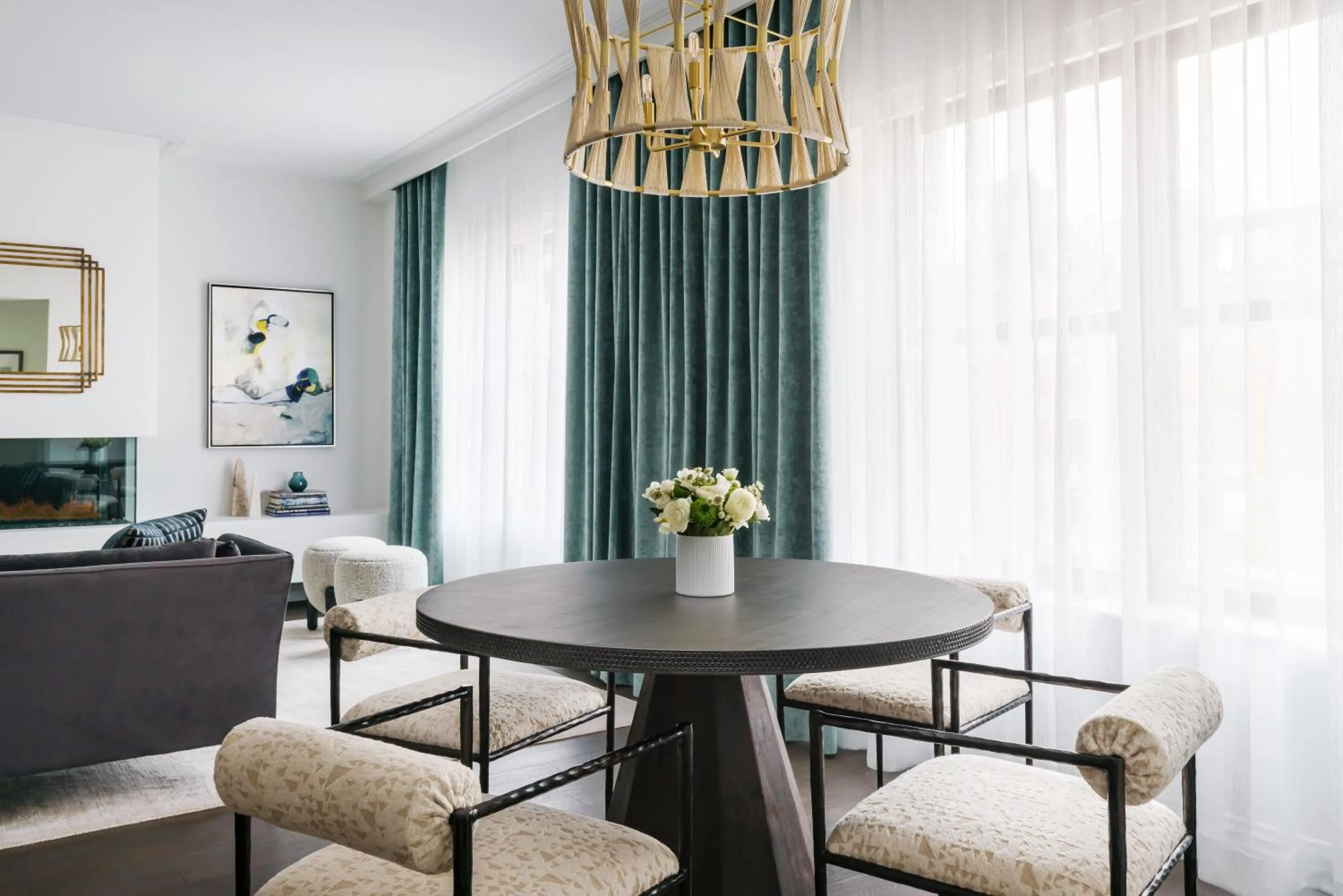 Seating area in The Wallace Hotel