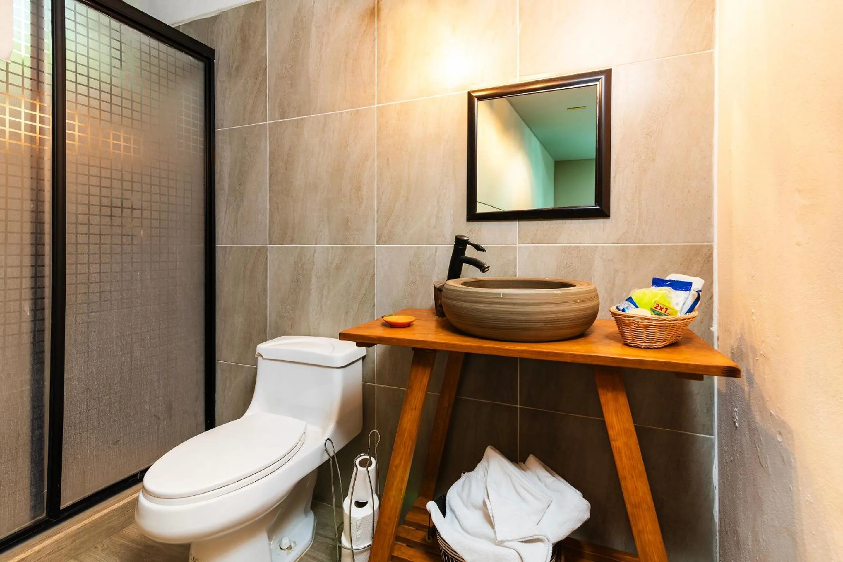 Bathroom in Capital O Posada Del Pescador, Los Cabos