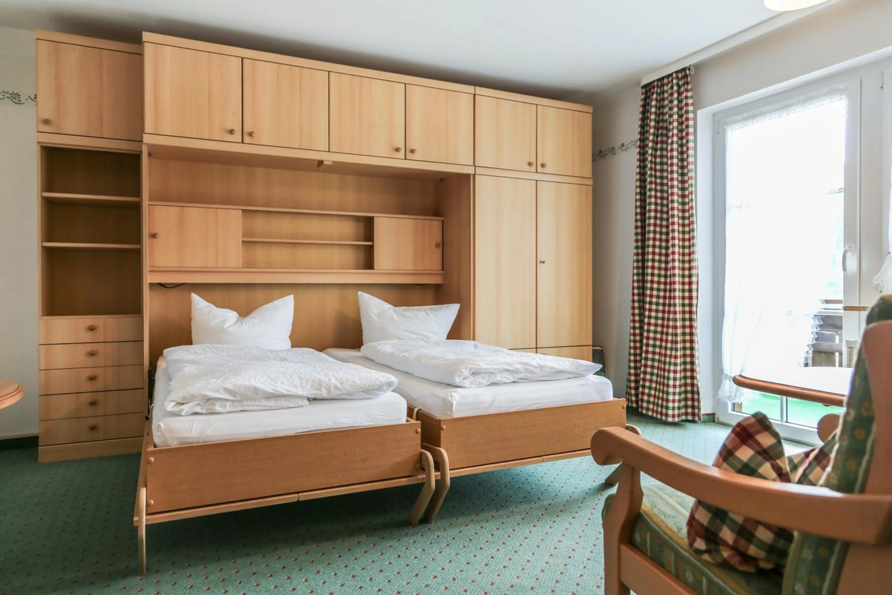 Bed in Hotel garni Oberdorfer Stuben