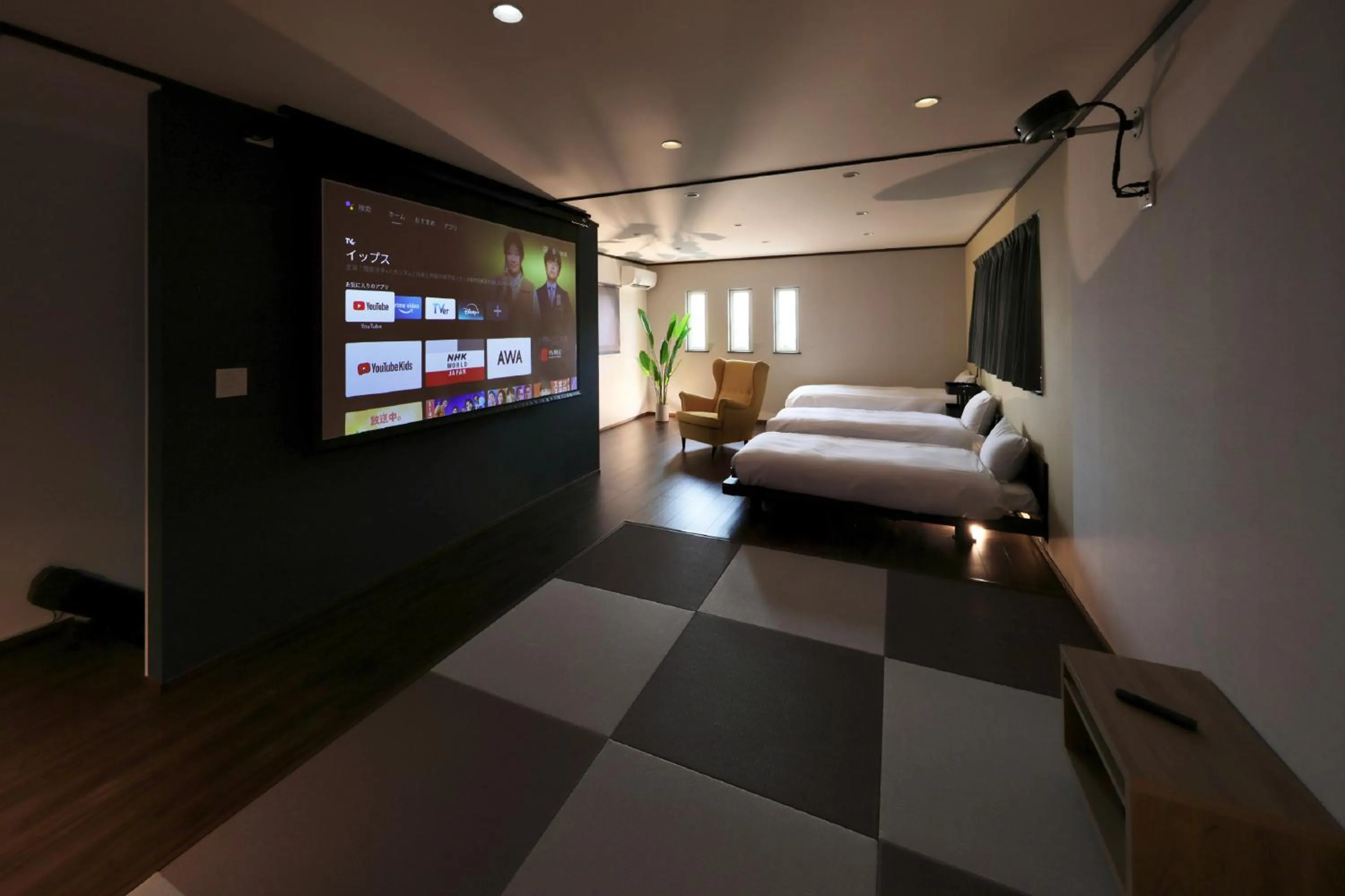 Bedroom, Bed in Crystal Besso Shirahama