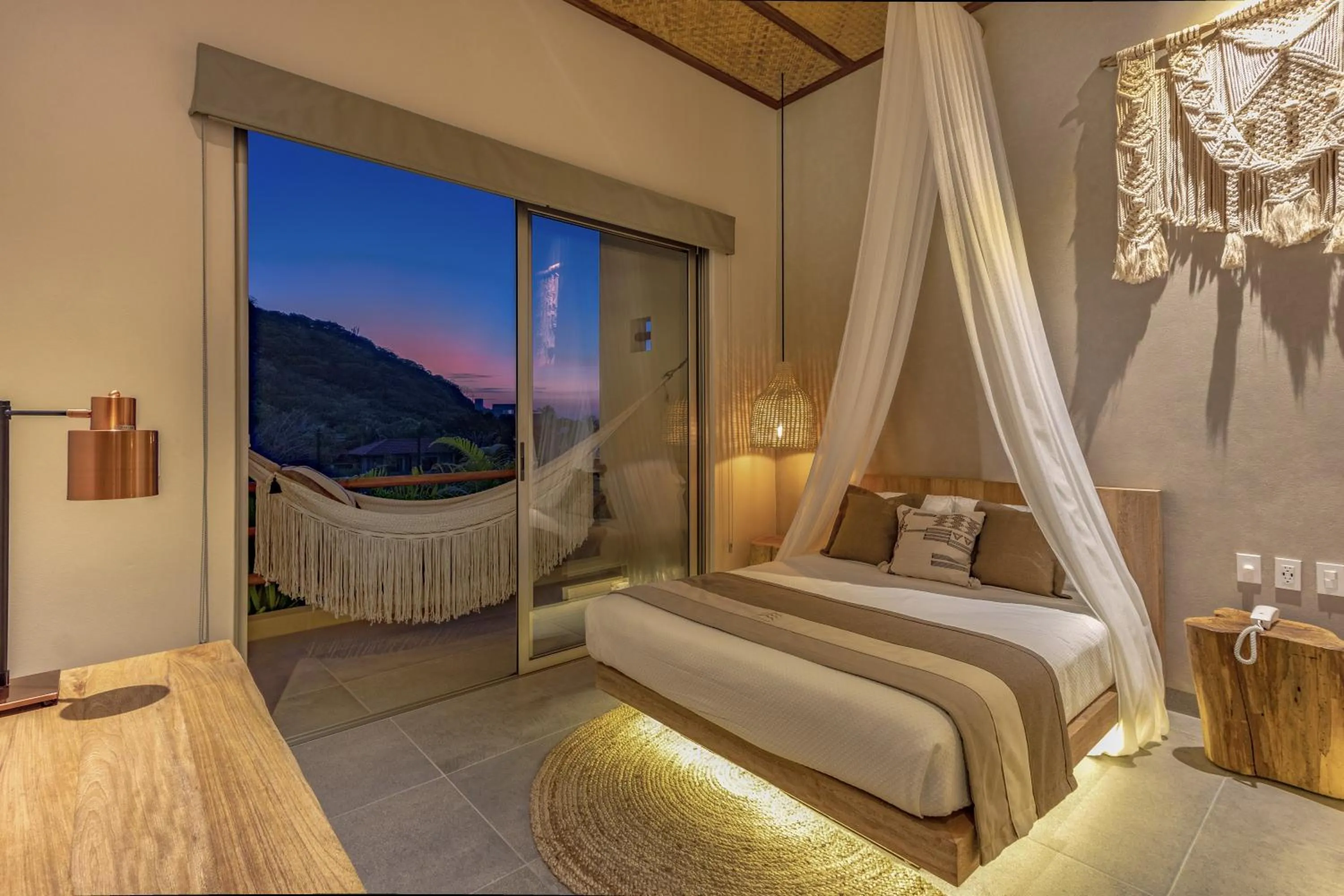 View (from property/room), Bed in Hotel Casa Bocana