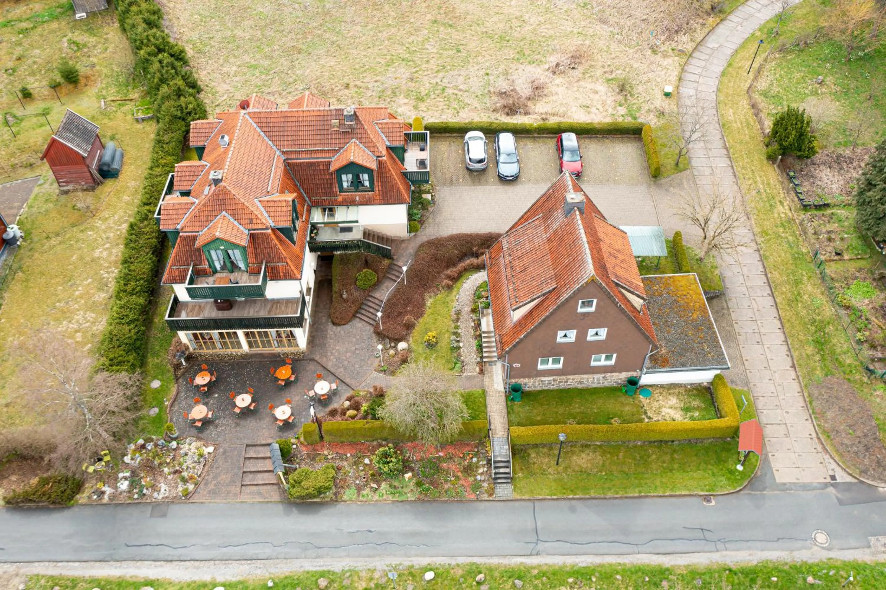 Bird's eye view in Hotel und Berggasthof Zum Sonnenhof