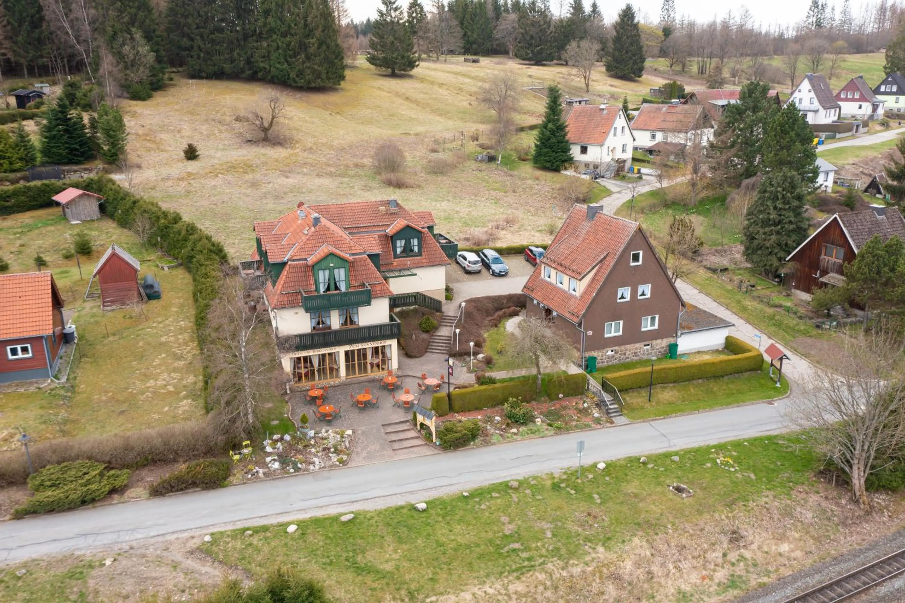 Bird's eye view in Hotel und Berggasthof Zum Sonnenhof