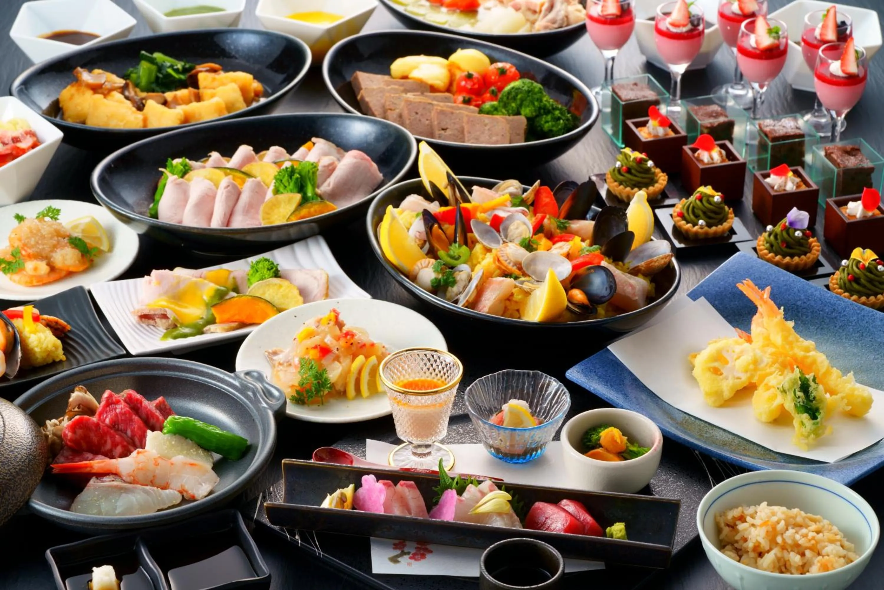 Dinner in Grandvrio Hotel Beppuwan Wakura - ROUTE INN HOTELS -