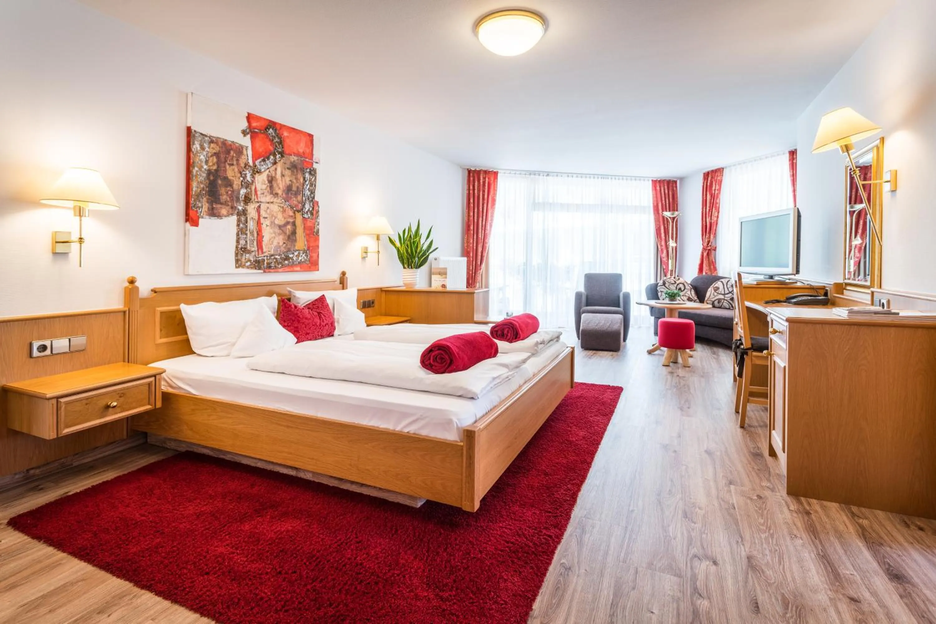 Bed in Naturparkhotel Adler