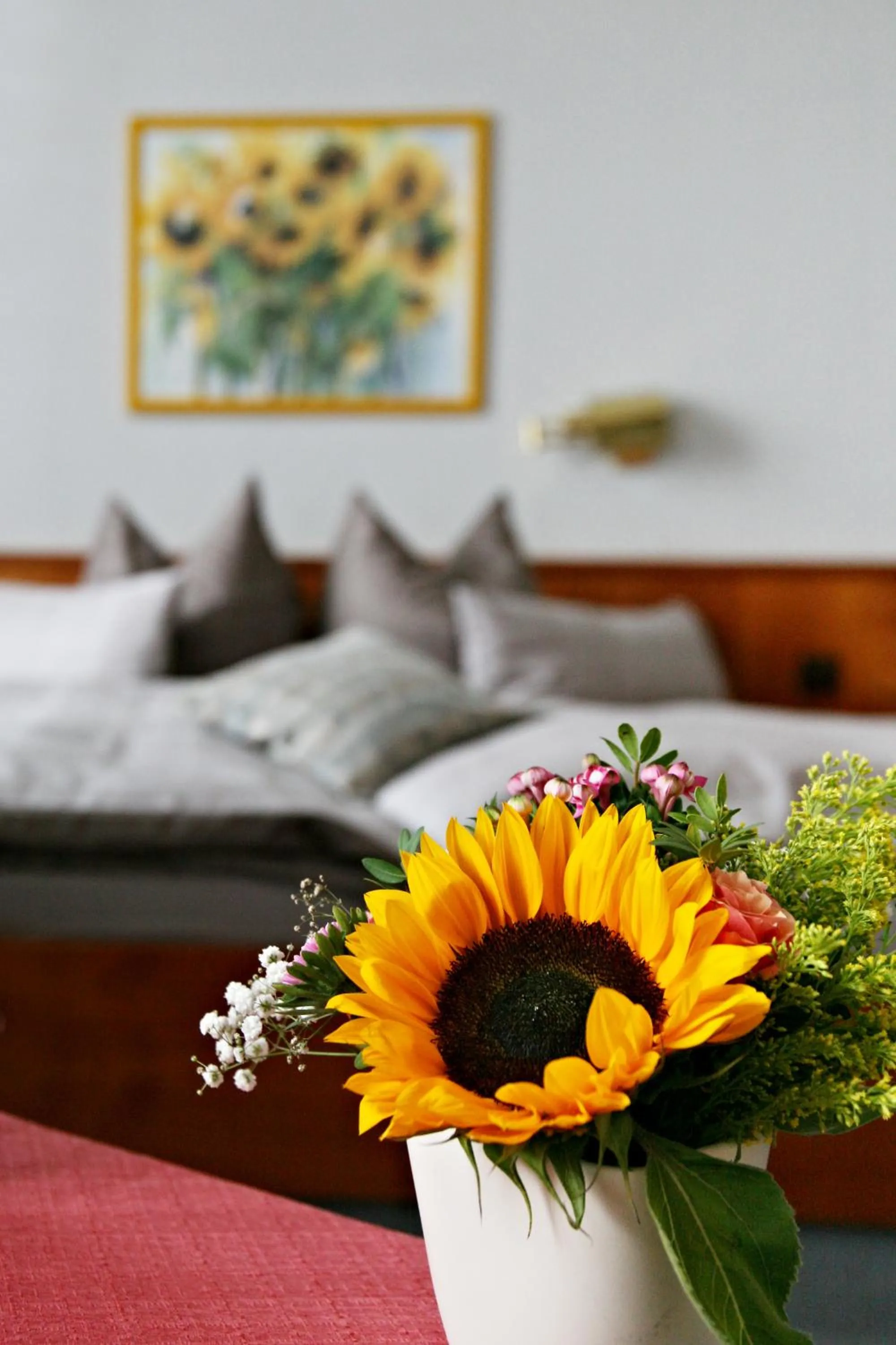 Decorative detail, Bed in Badhotel Bad Brückenau