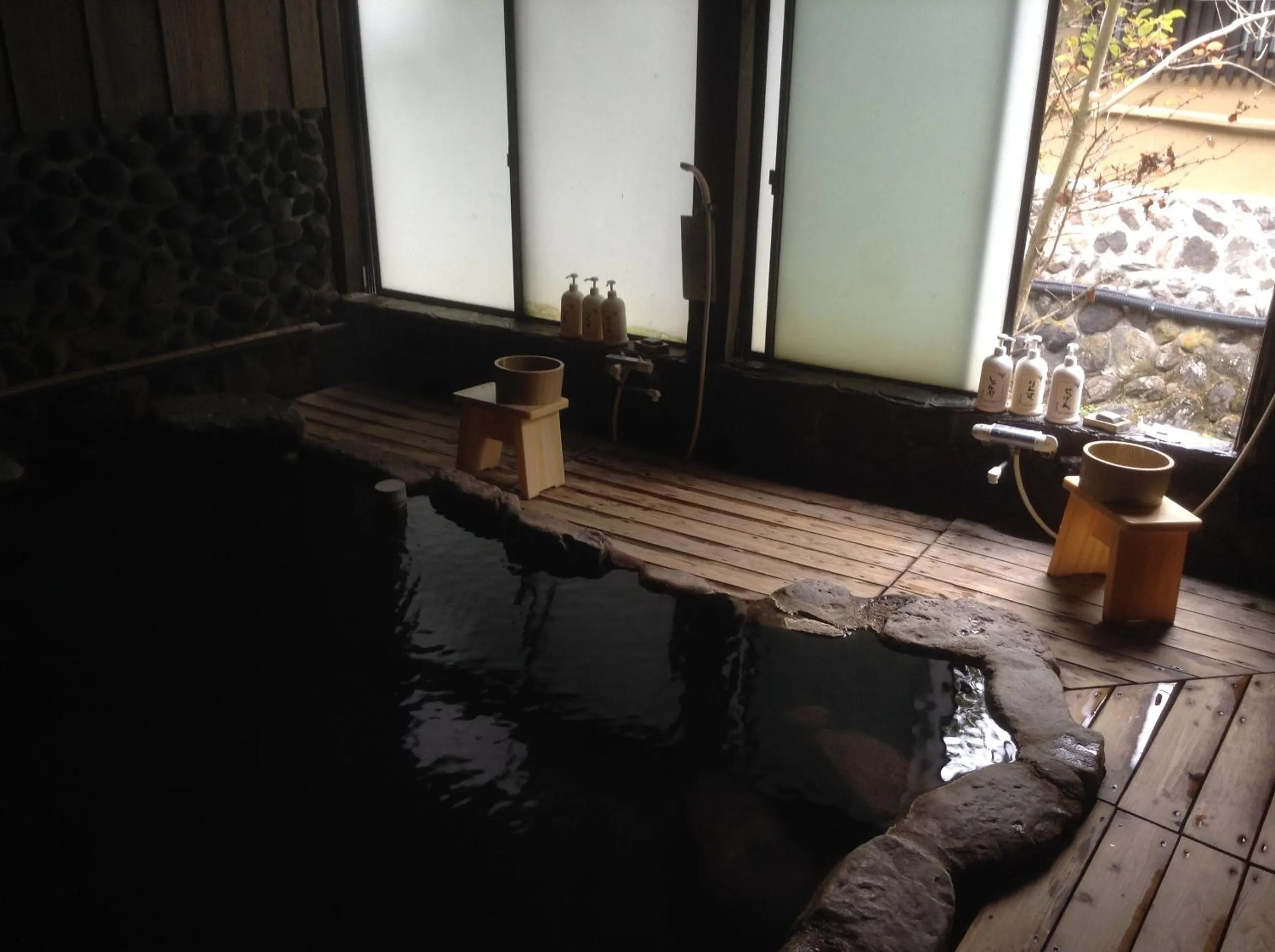 Hot Spring Bath in Fumoto Ryokan