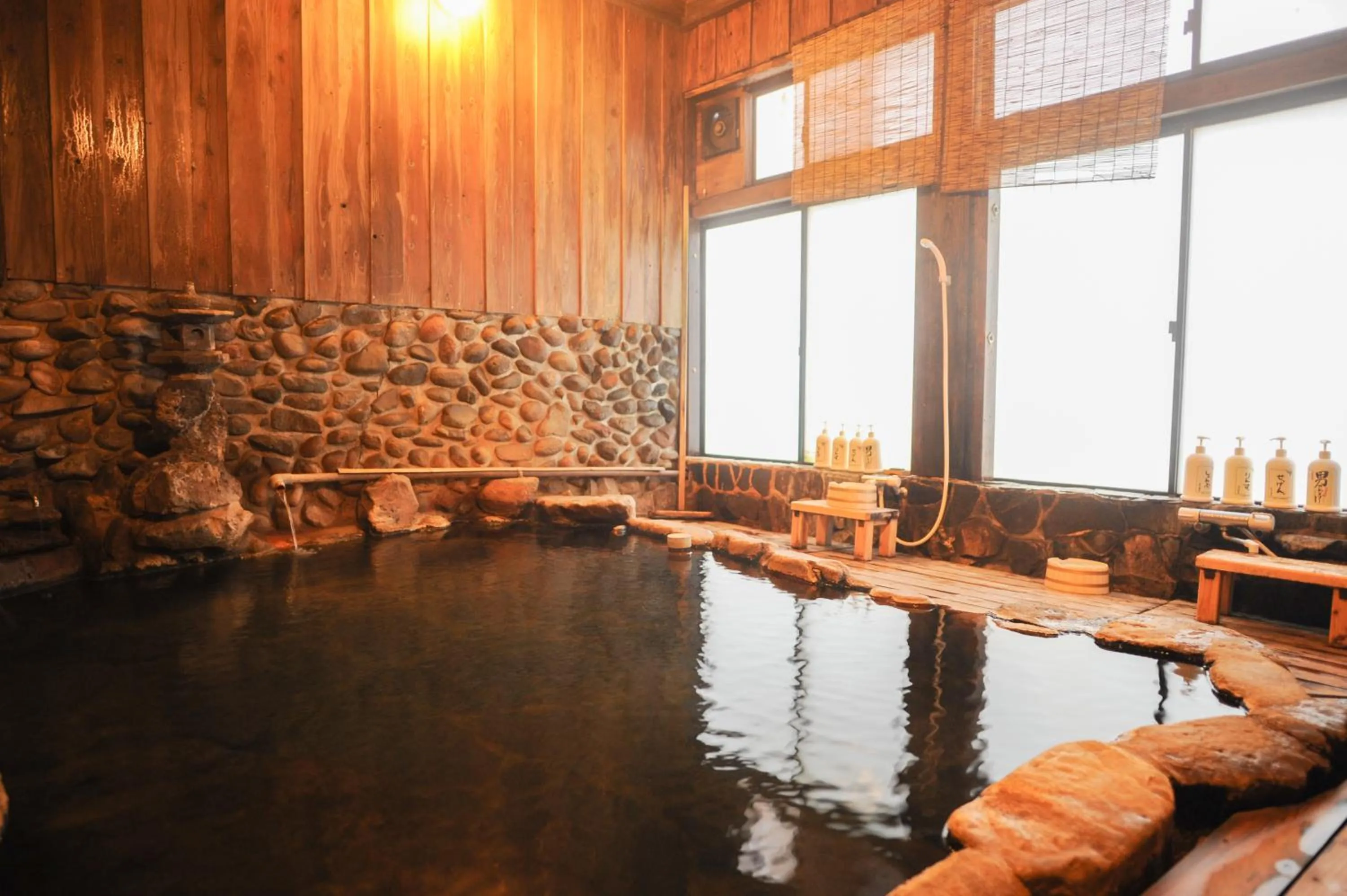 Hot Spring Bath in Fumoto Ryokan