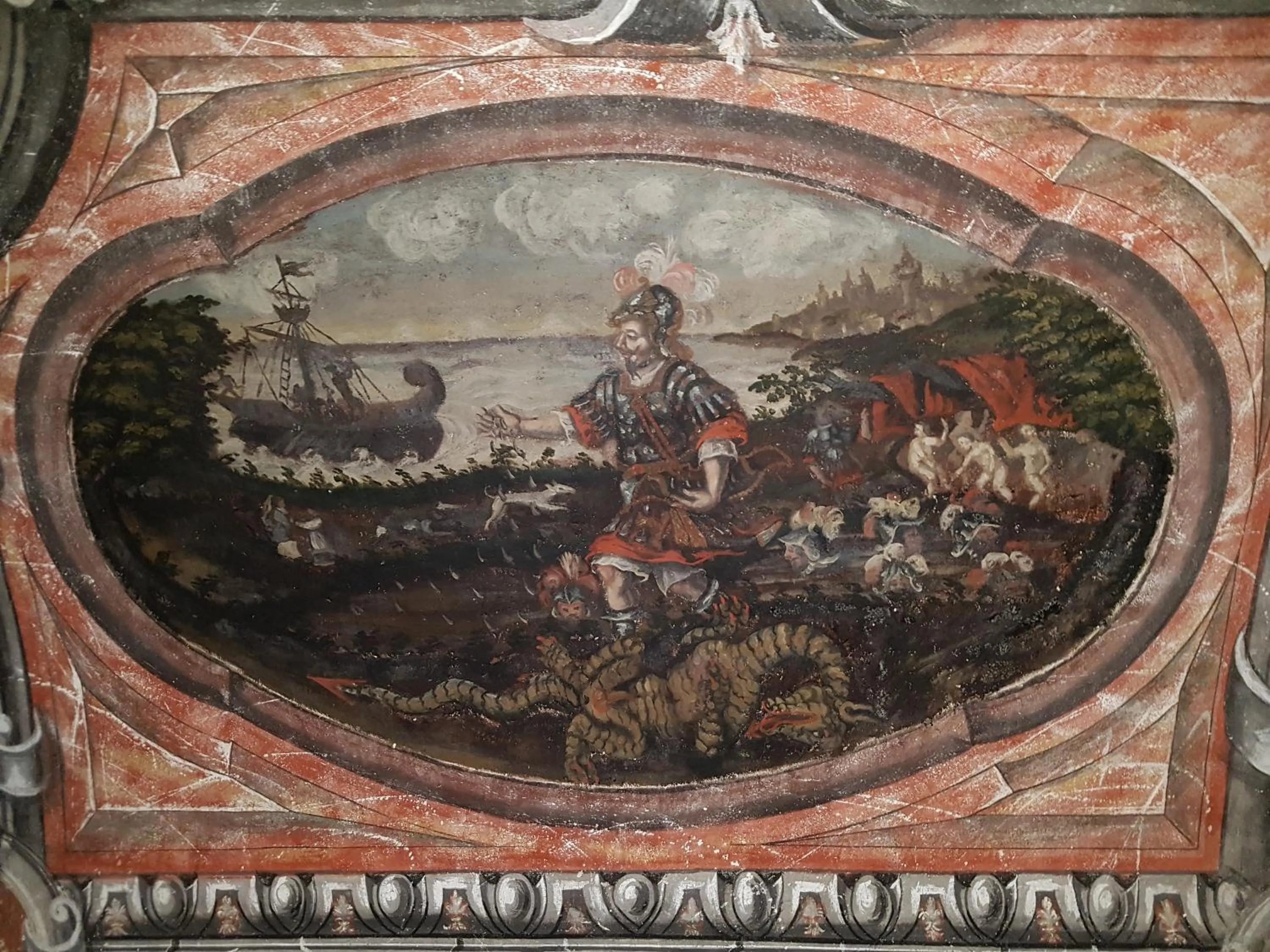 Decorative detail in Château de Saint Bonnet les Oules