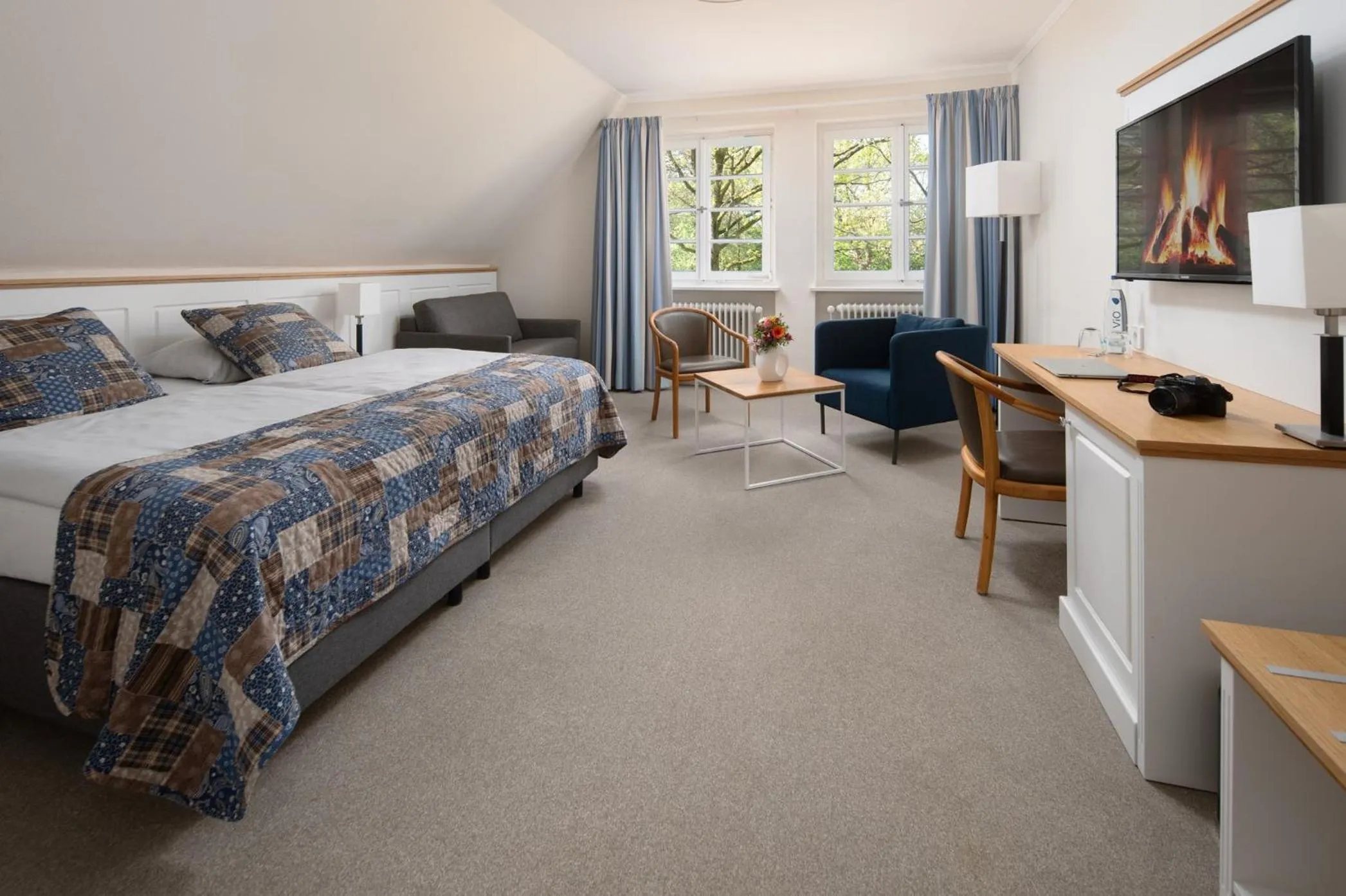 Bed in Kleinhuis Hotel Mellingburger Schleuse