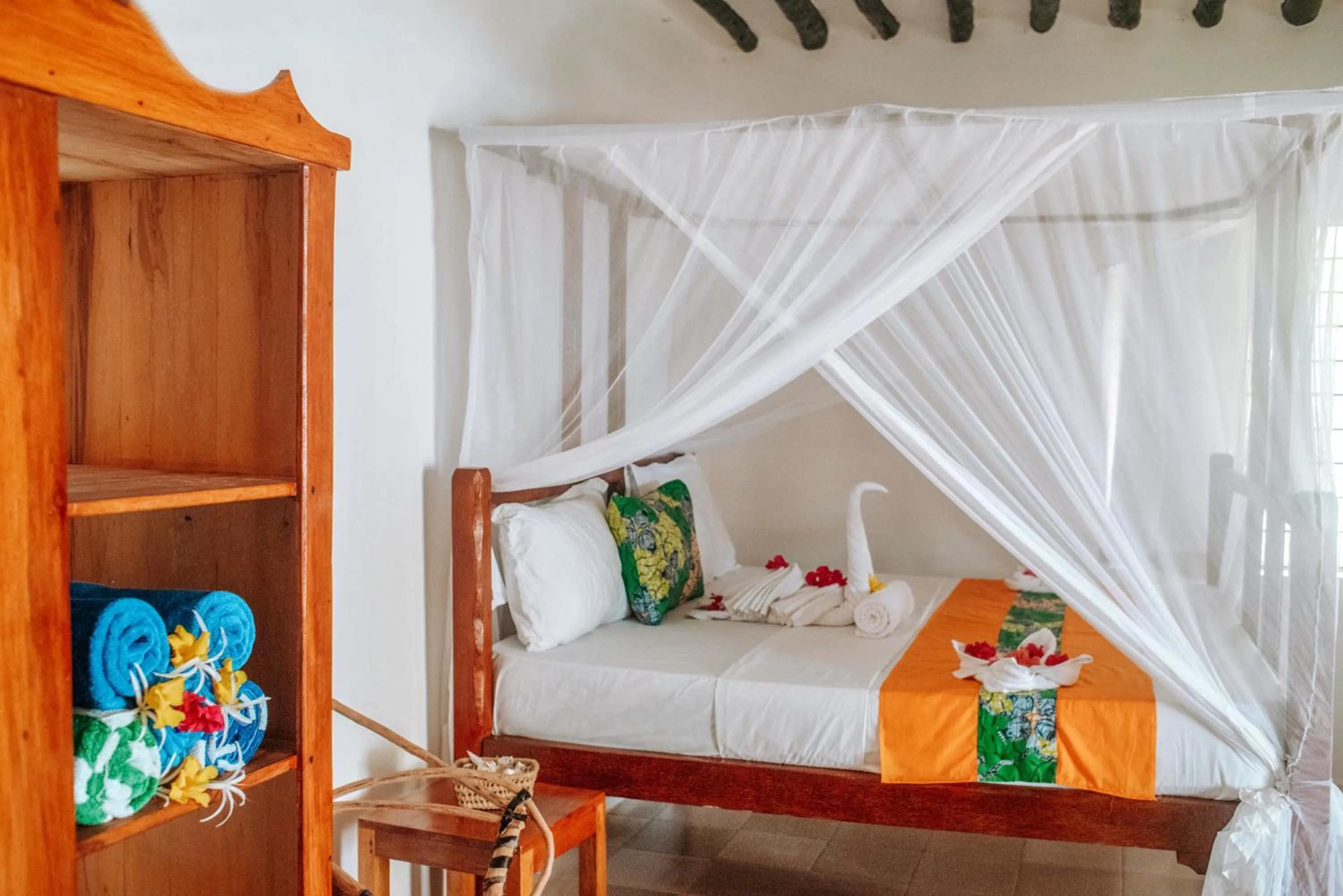 Bed in Zanzibar Gem Beach Bungalows