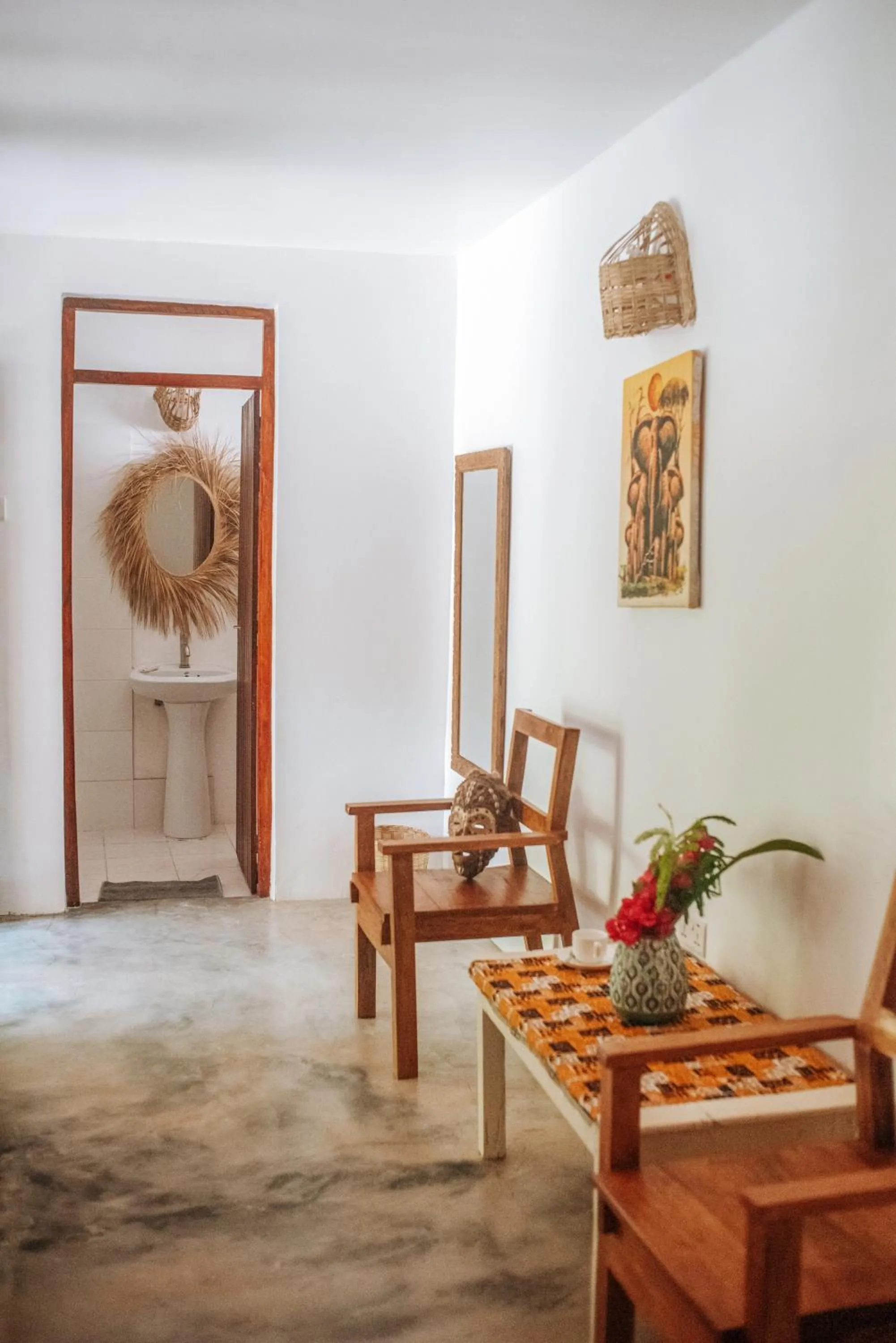 Seating area in Zanzibar Gem Beach Bungalows