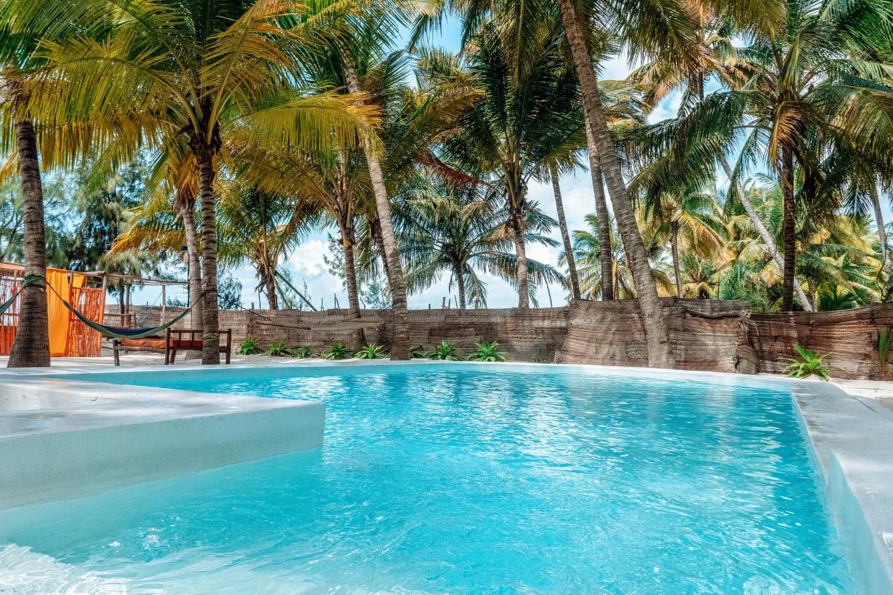 Pool view in Zanzibar Gem Beach Bungalows
