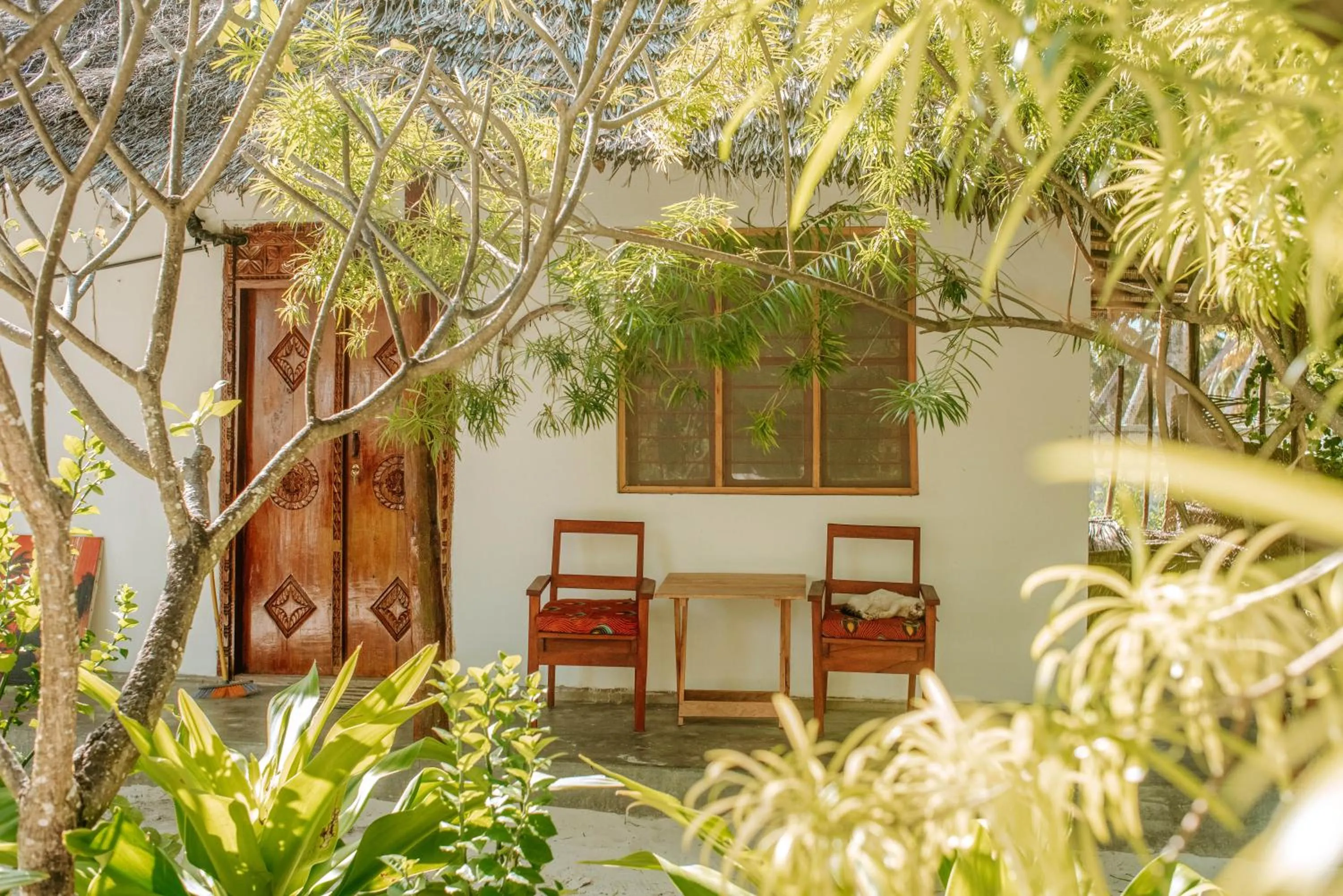 Patio in Zanzibar Gem Beach Bungalows