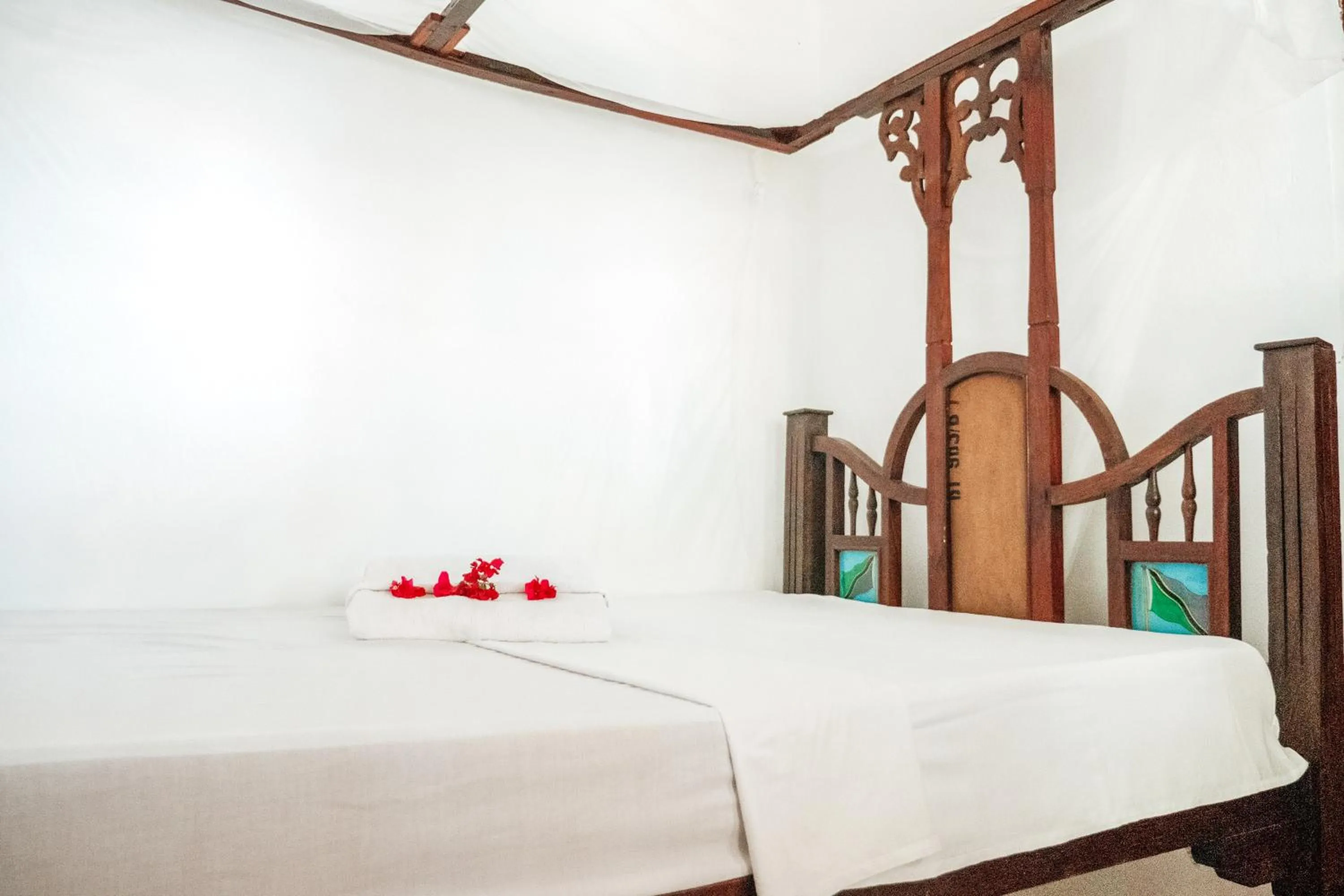 Bed in Zanzibar Gem Beach Bungalows