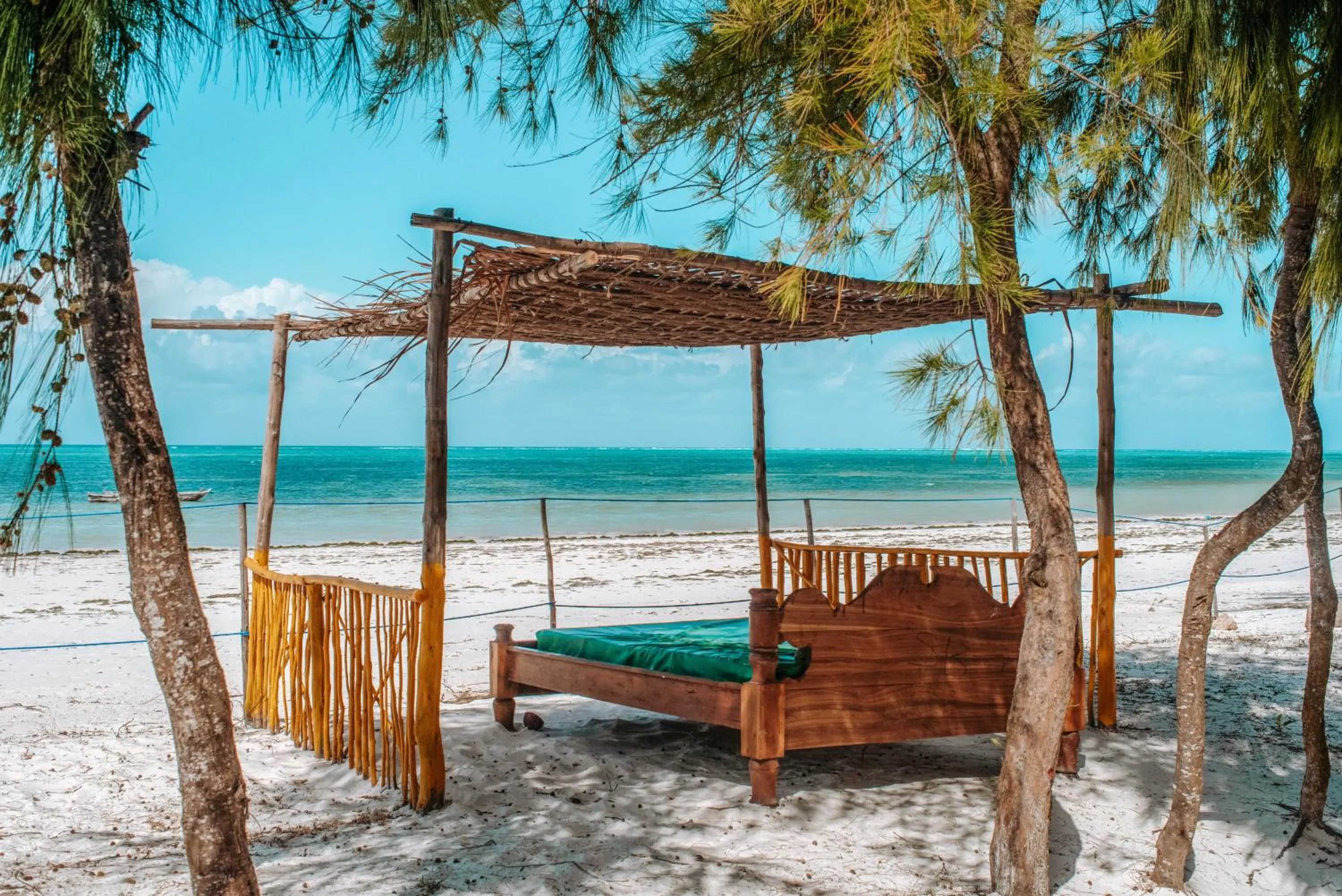 Bed in Zanzibar Gem Beach Bungalows
