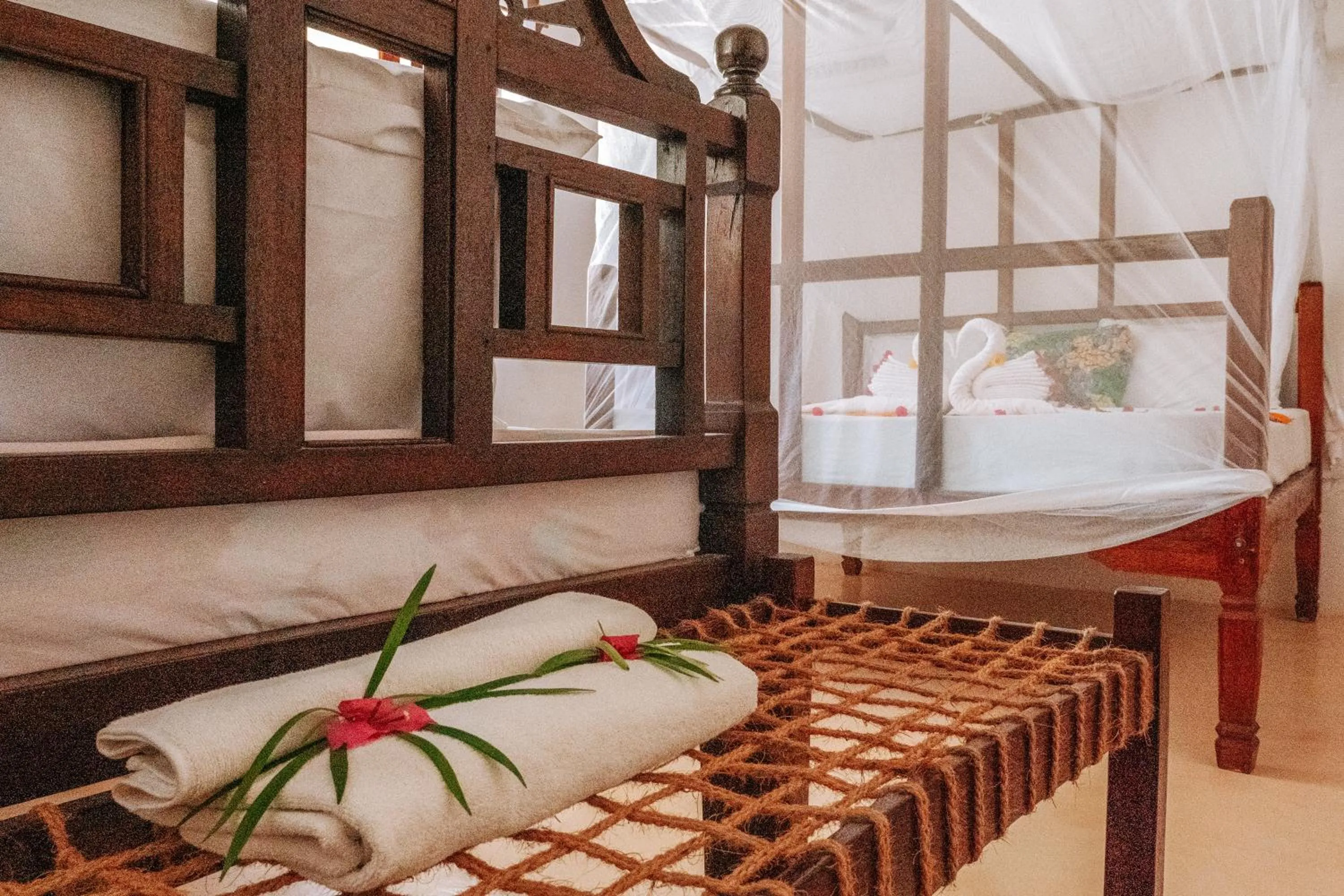 towels, Bed in Zanzibar Gem Beach Bungalows