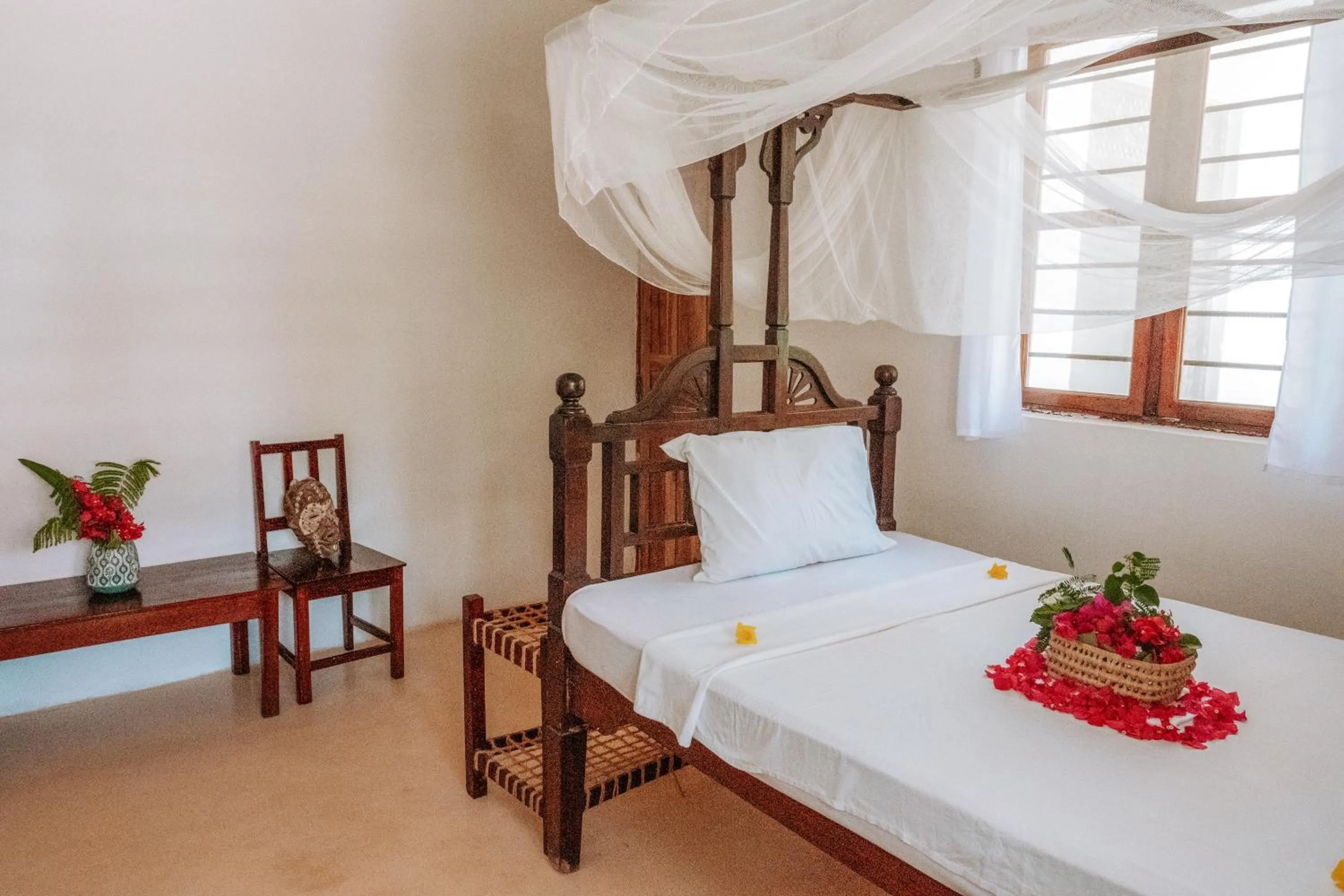 Bed in Zanzibar Gem Beach Bungalows