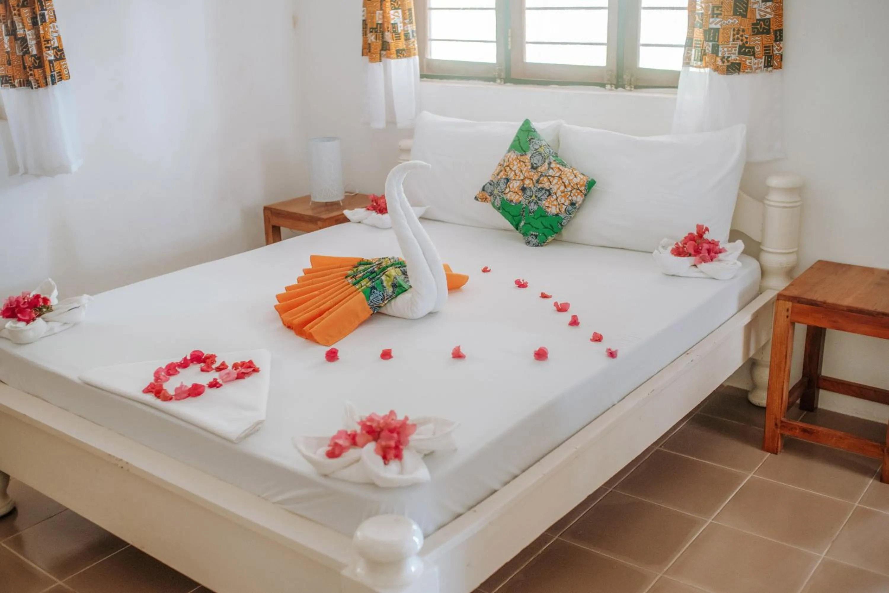 Bed in Zanzibar Gem Beach Bungalows