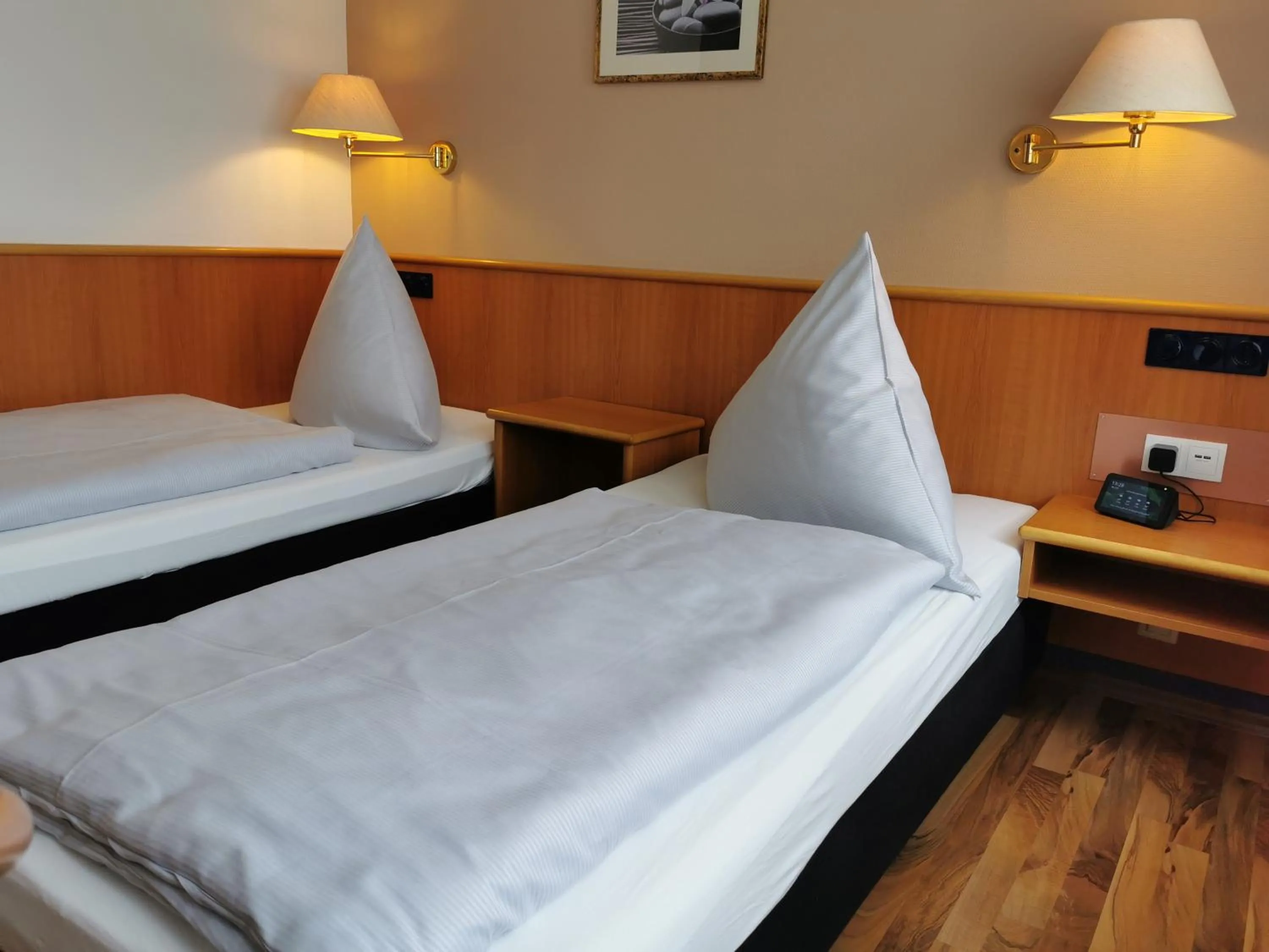 Bed in Hotel Mainperle