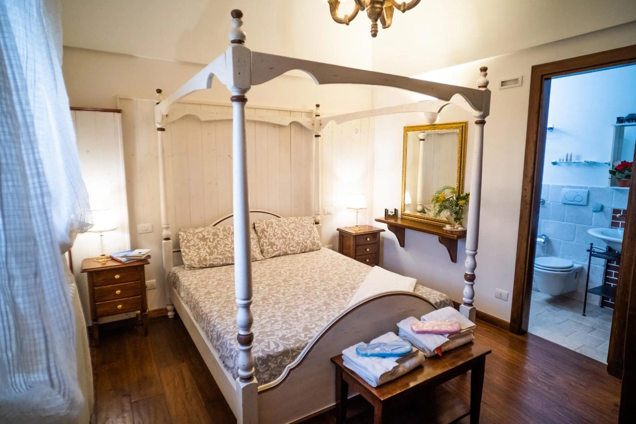 Bed in La Valle Del Cristallo Wellness & Charme