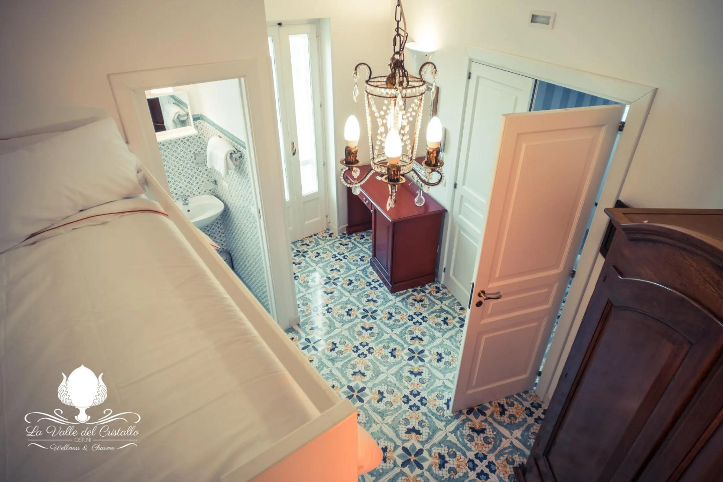 Bed in La Valle Del Cristallo Wellness & Charme