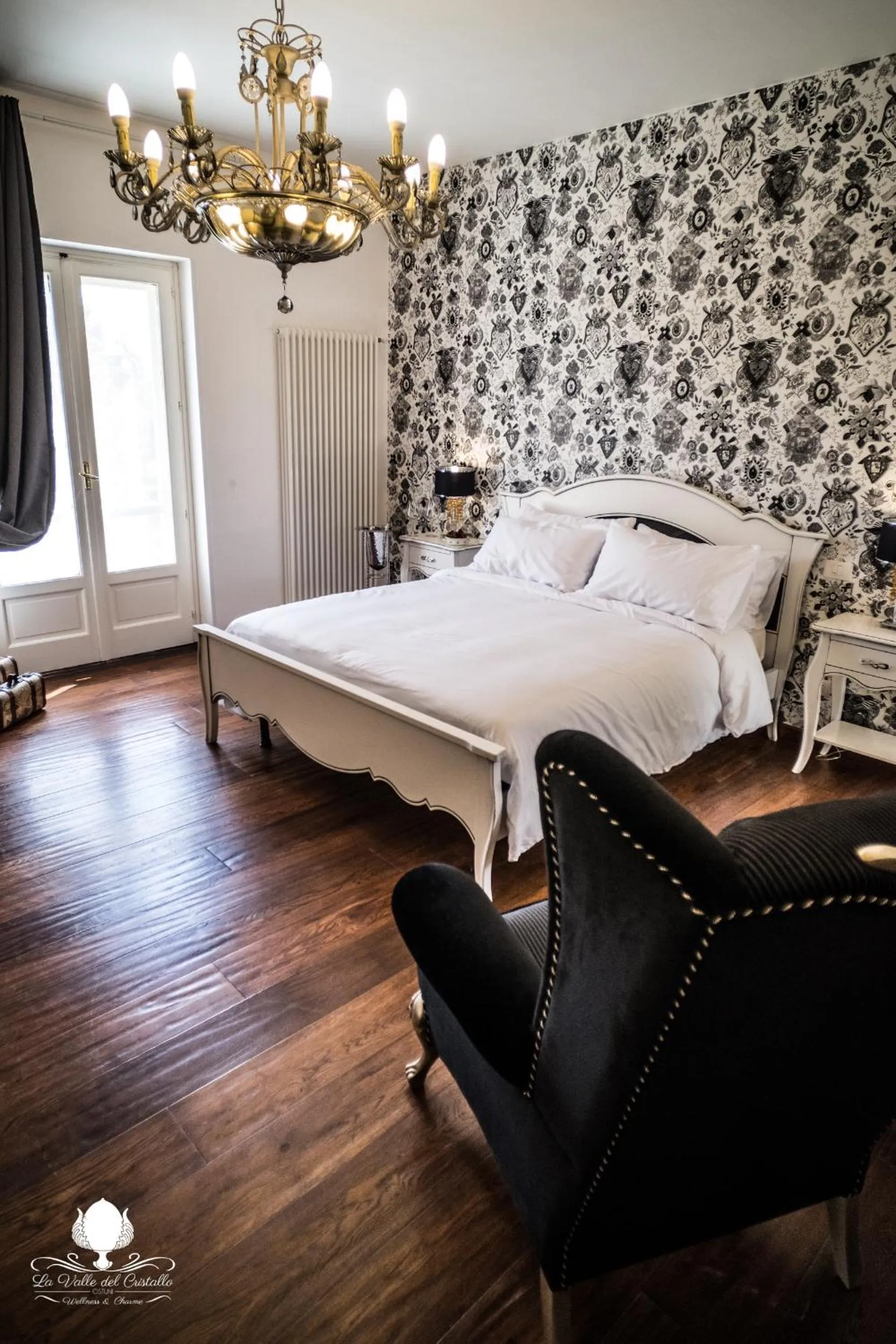 Bed in La Valle Del Cristallo Wellness & Charme