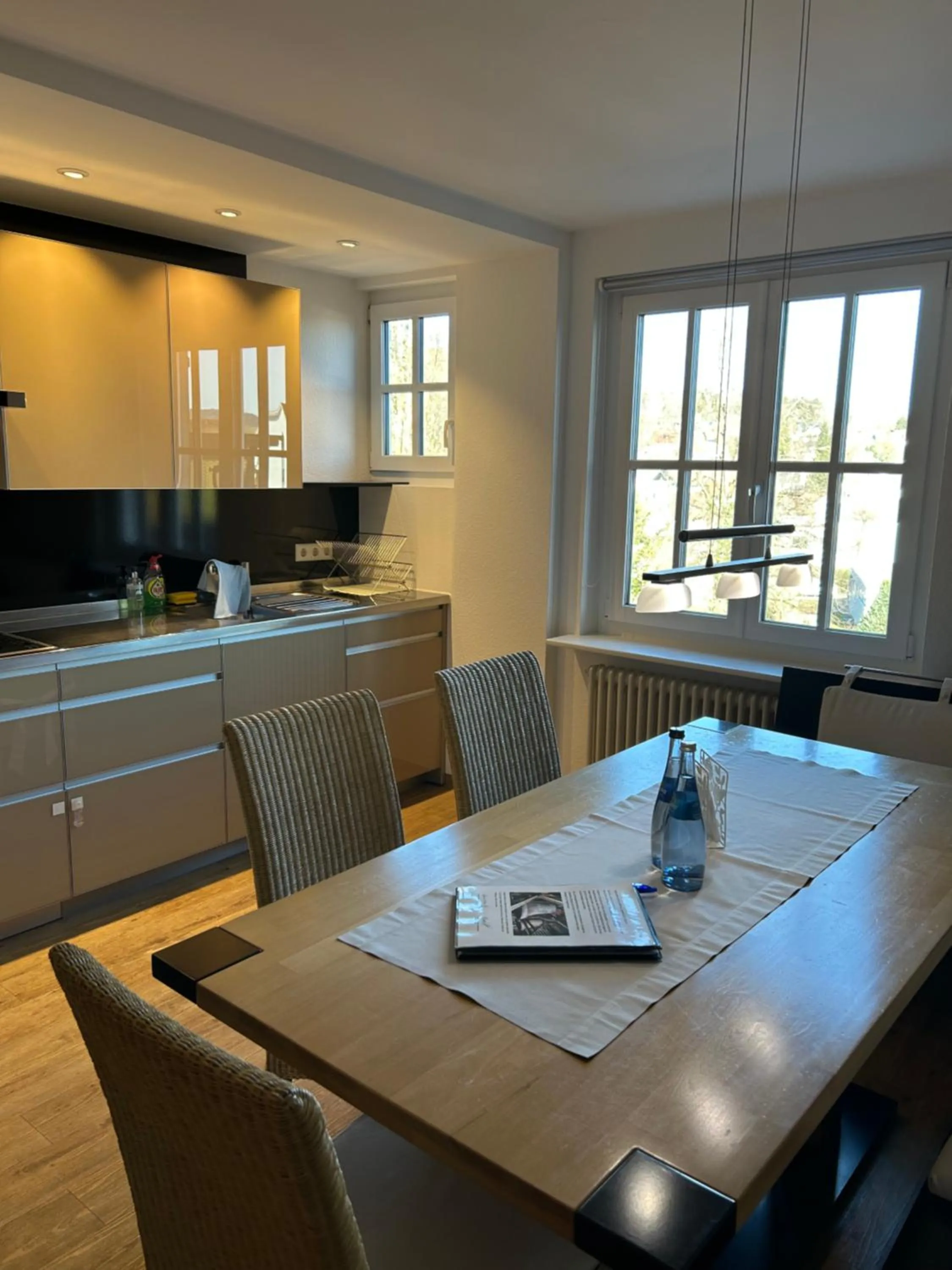 Kitchen or kitchenette in Gasthof Landhotel Hirsch