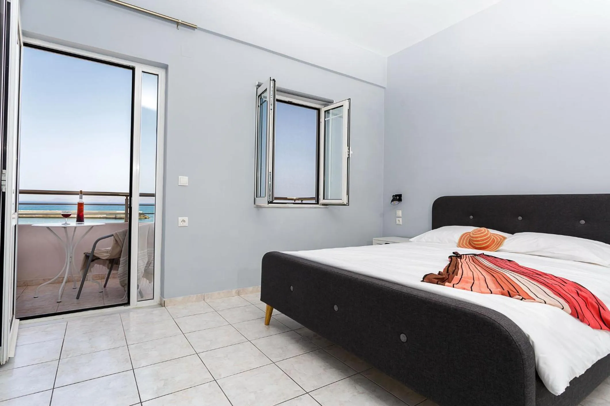 Bed in Sole Mare Seaside Apartments