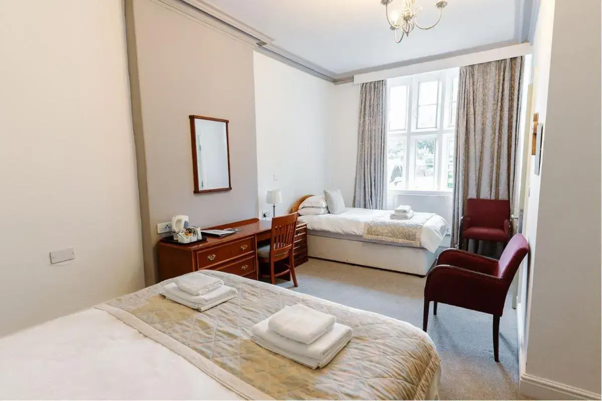 Family Room with Garden View in Whalley Abbey - B&B and Retreat House Family Room with Garden View in Whalley Abbey - B&B and Retreat House