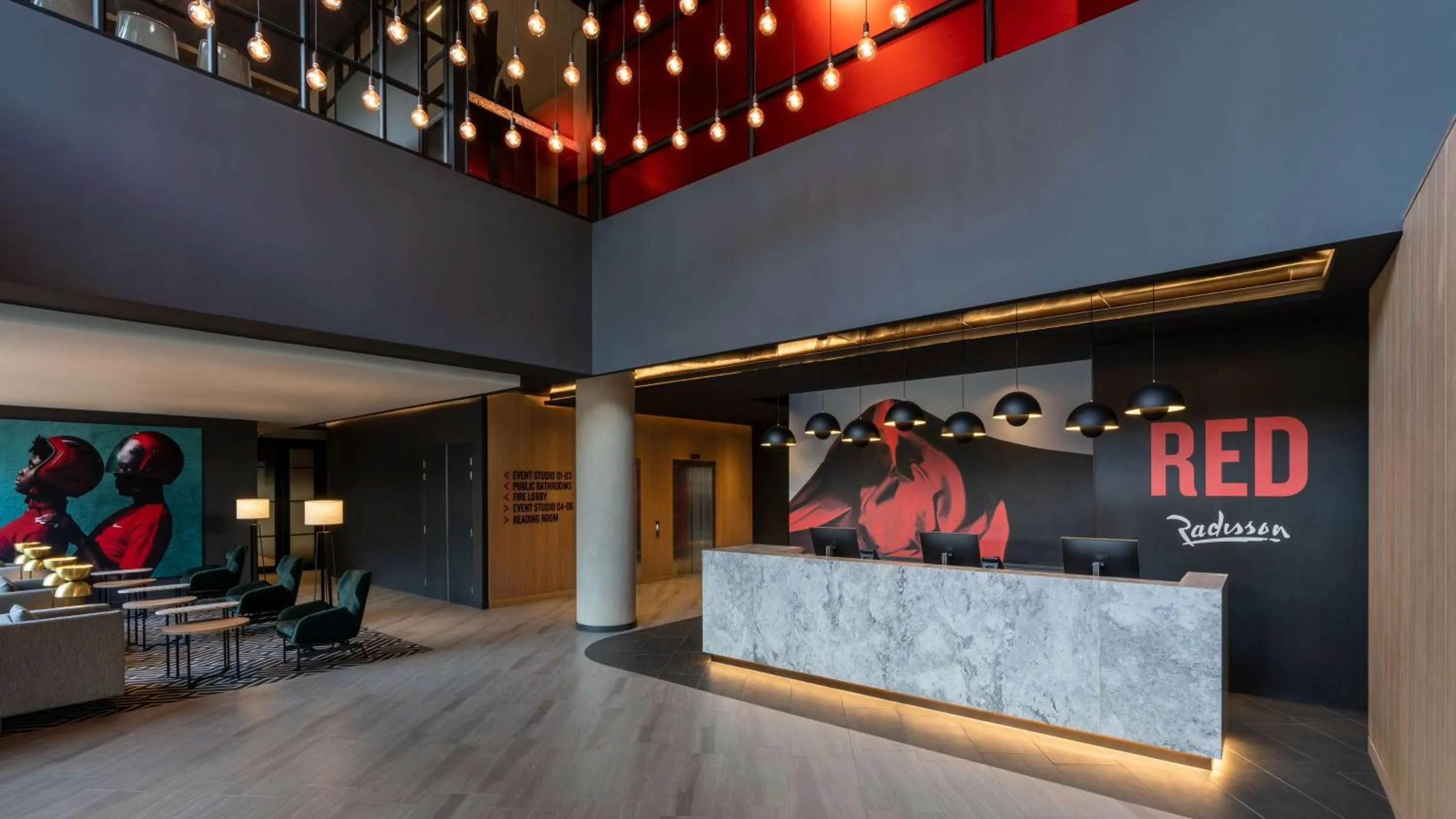 Facade/entrance in Radisson RED Hotel Johannesburg Rosebank