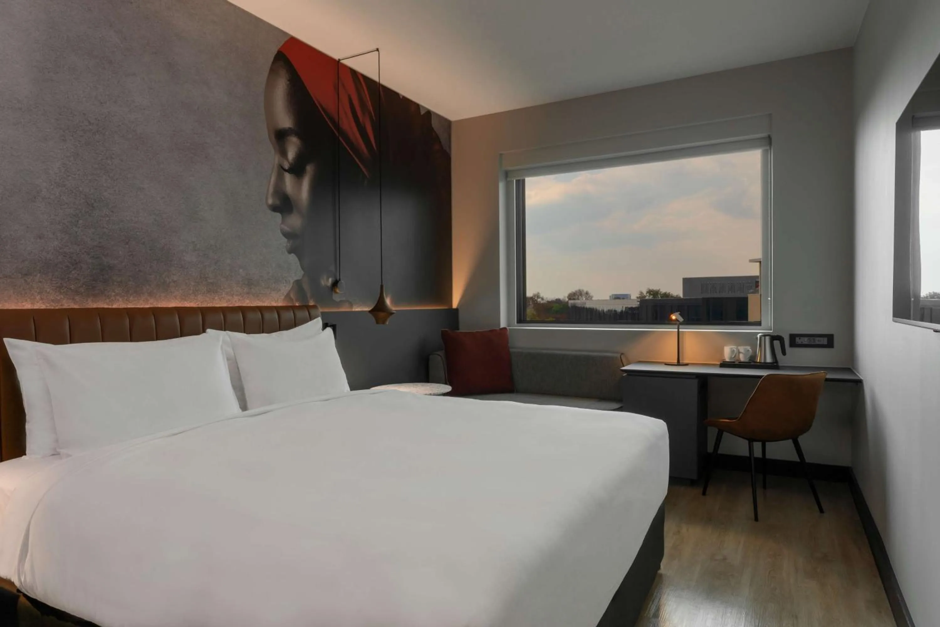 Bed in Radisson RED Hotel Johannesburg Rosebank