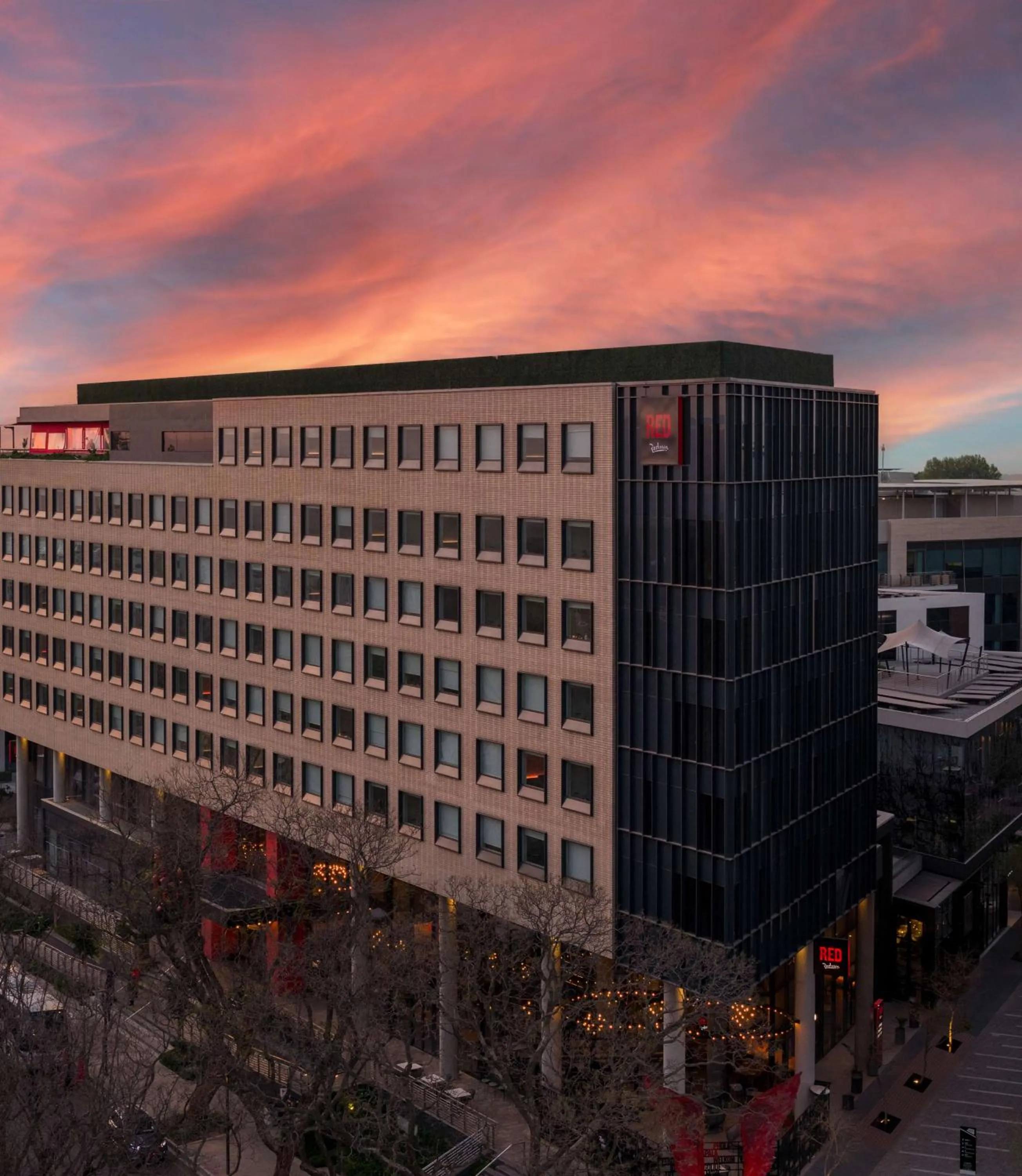 Property building in Radisson RED Hotel Johannesburg Rosebank