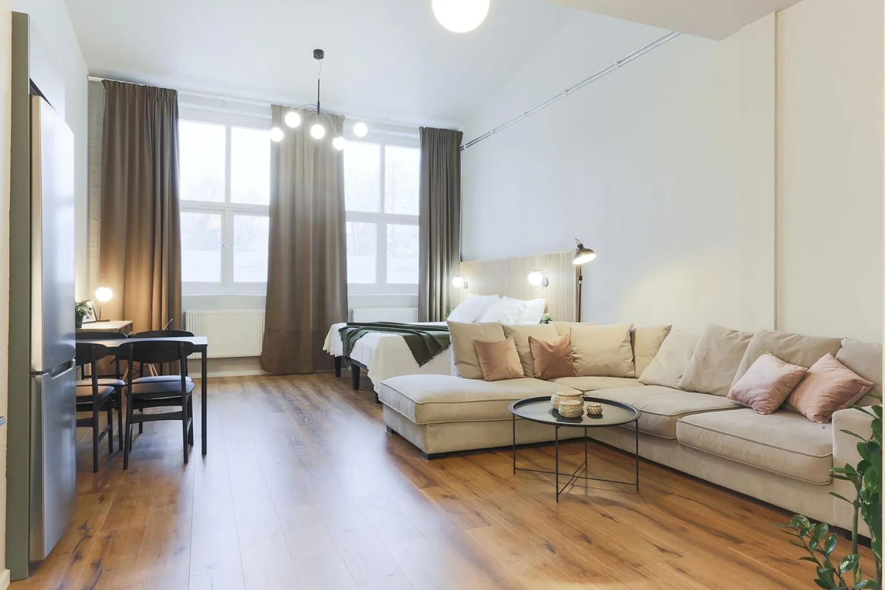 Bed in Foundry Hotel Apartments