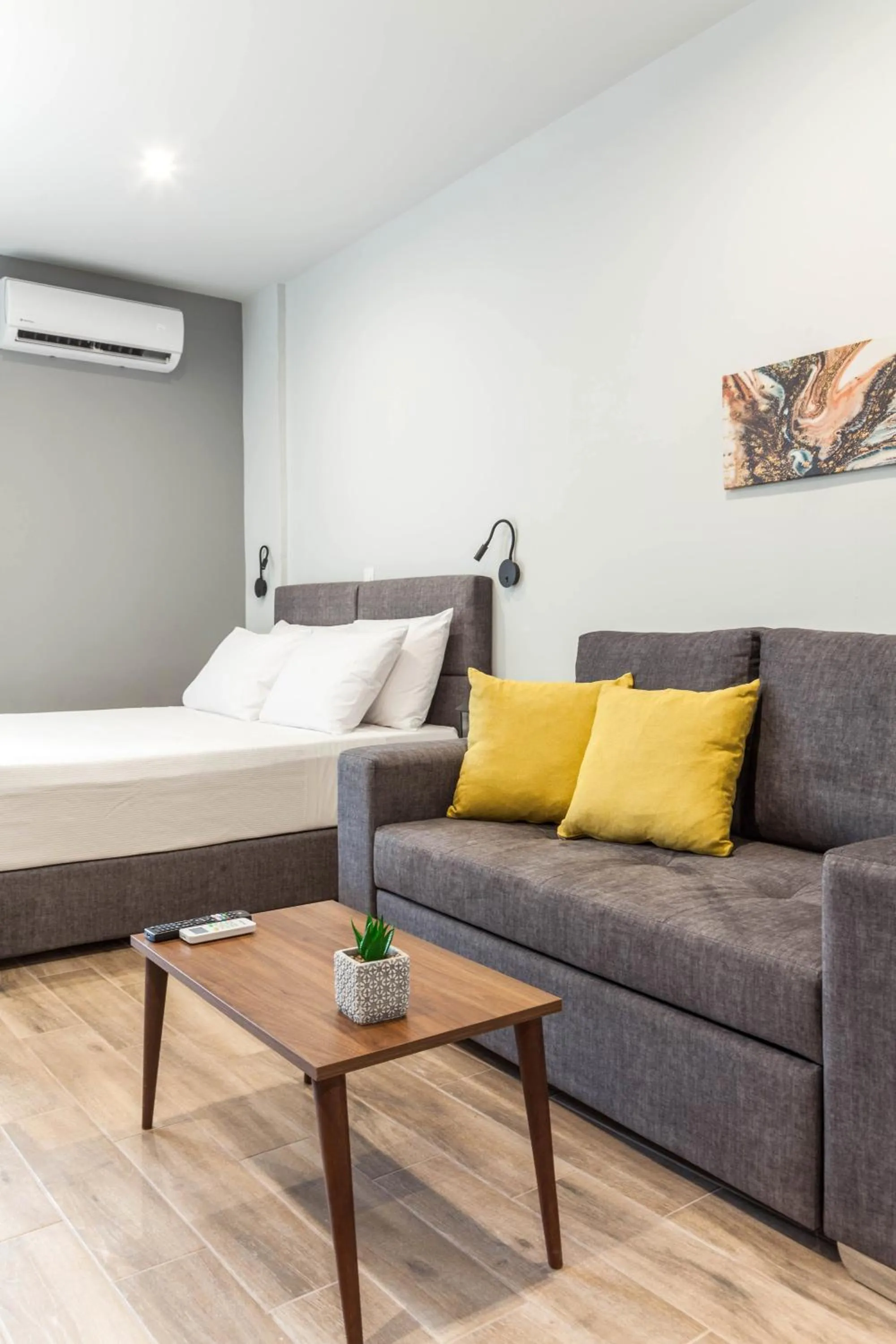 Seating area, Bed in Raise Heraklion Boutique Apartments