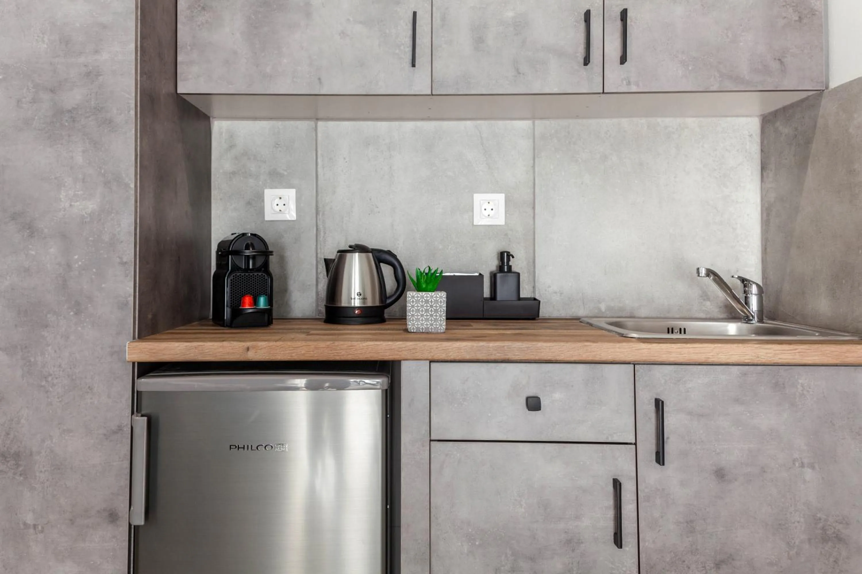 Kitchen or kitchenette in Raise Heraklion Boutique Apartments