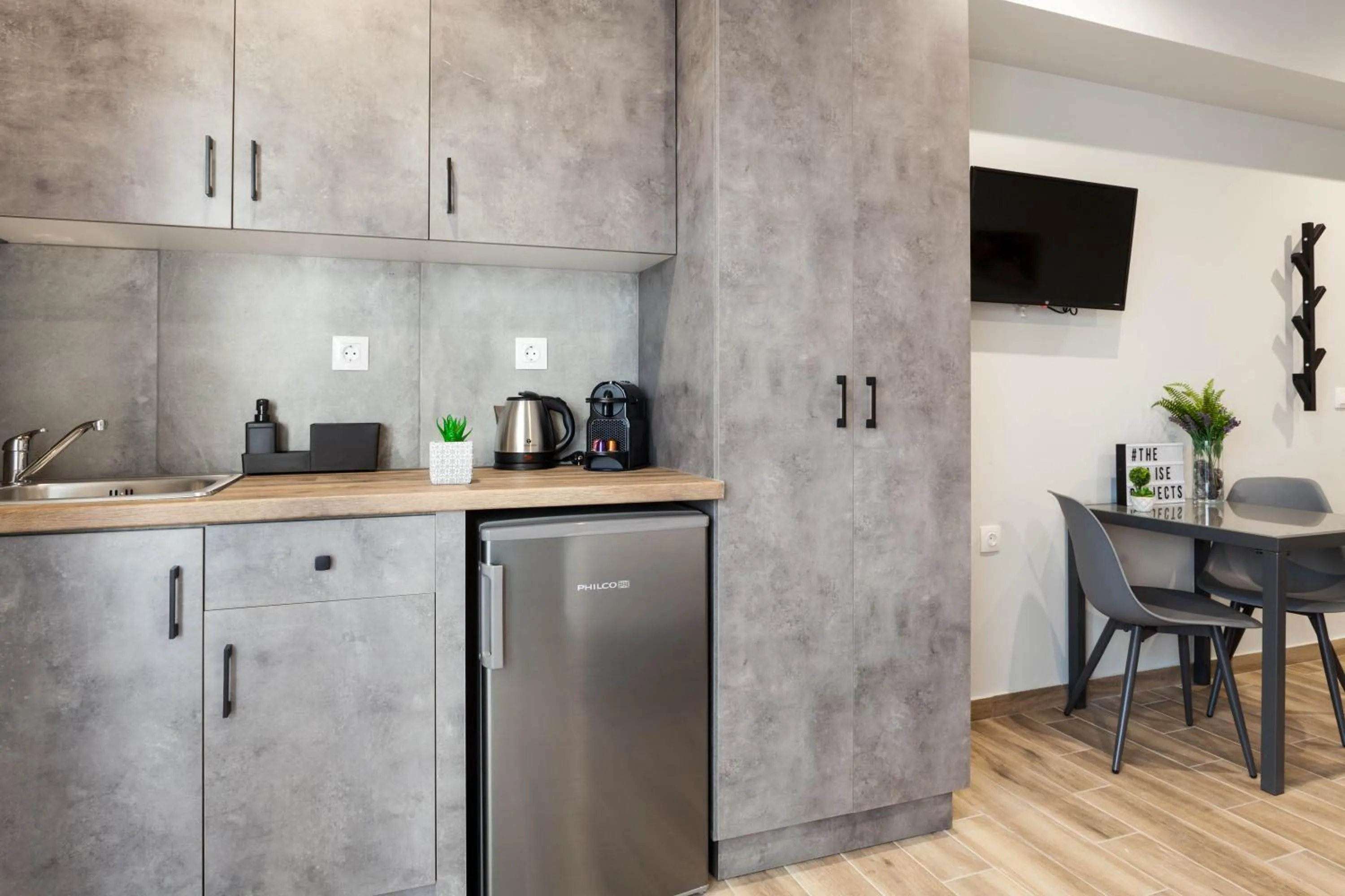 Kitchen or kitchenette in Raise Heraklion Boutique Apartments