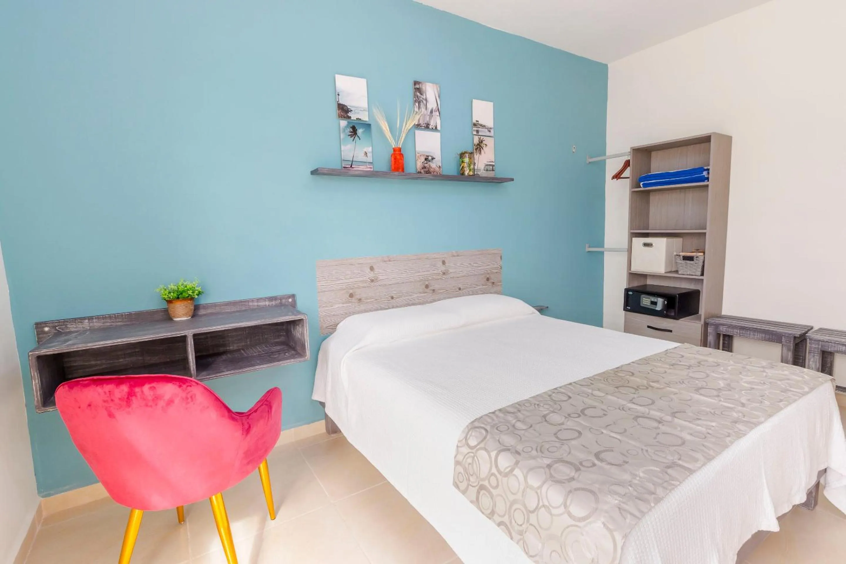 Bed in Breezy & Bright Full Apartment