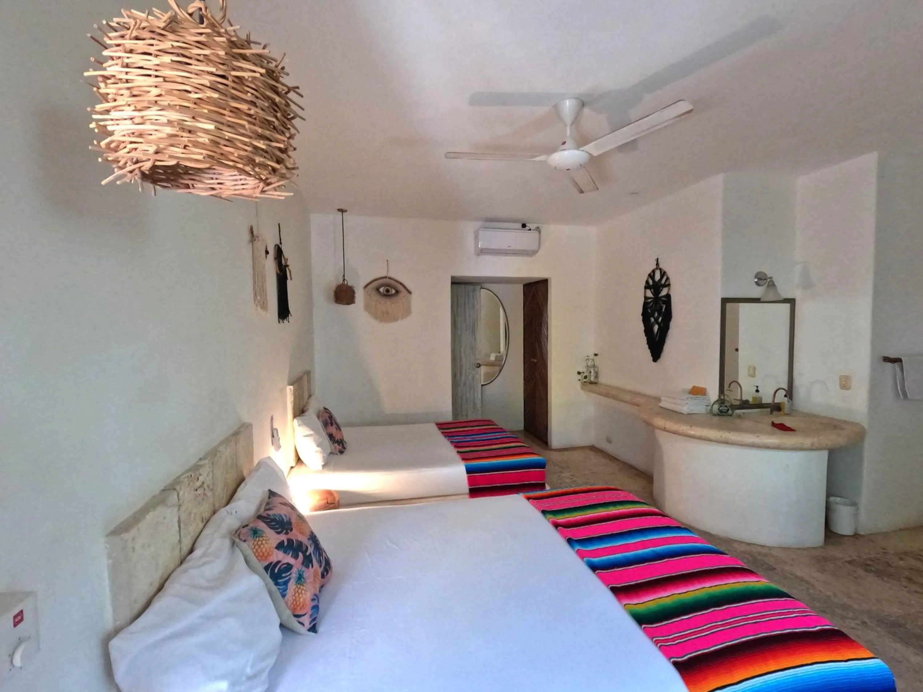 Bedroom, Bed in Rustik-inn Rooms