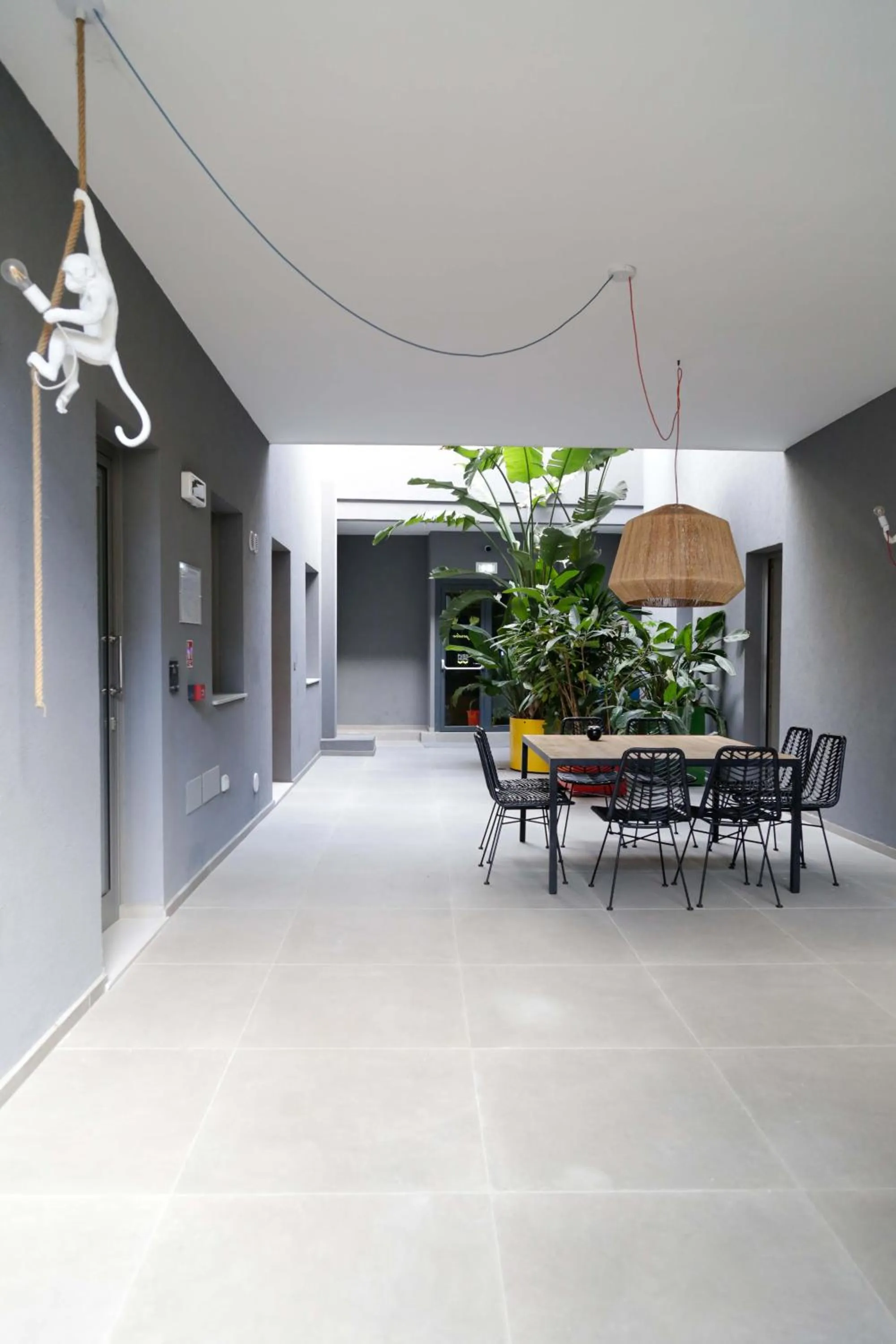 Inner courtyard view in Arryvo Hotel