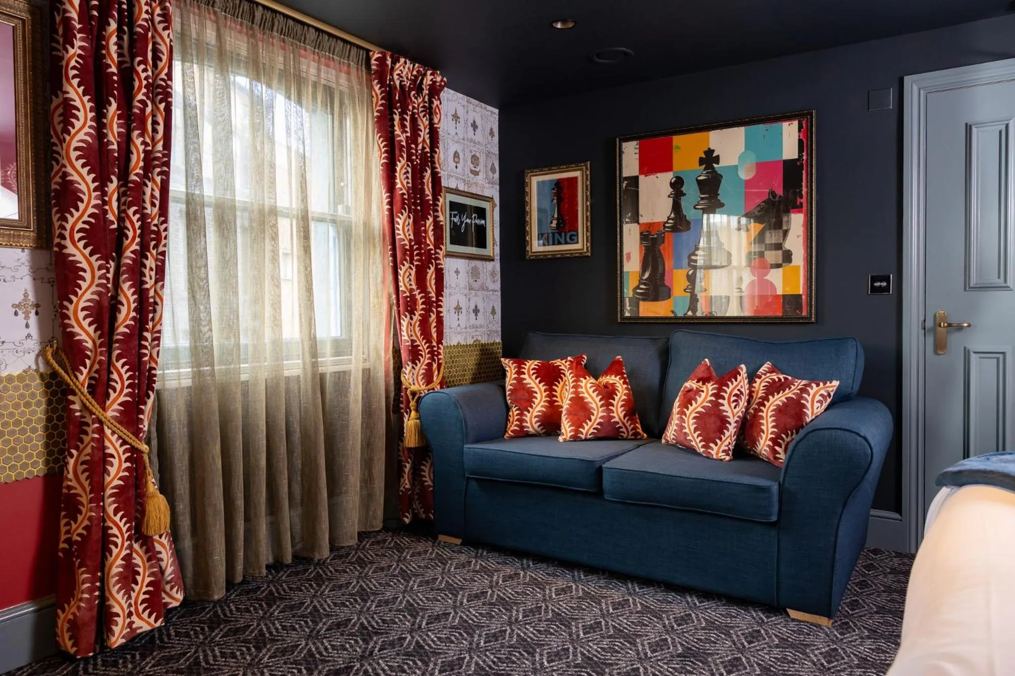 Bedroom in The Kings Arms Pub & Boutique Rooms