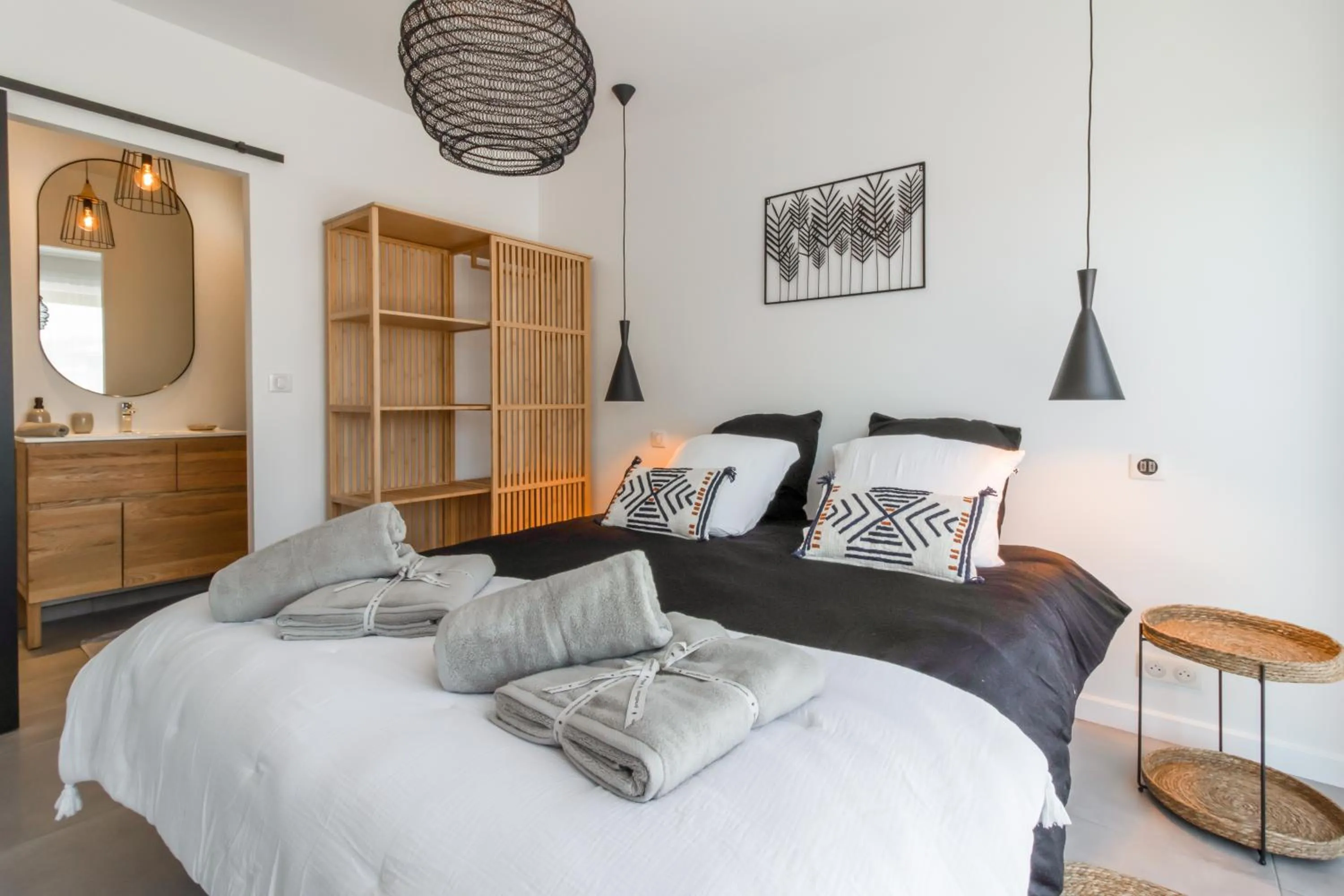 Bedroom, Bed in Maison Gemme a Landes