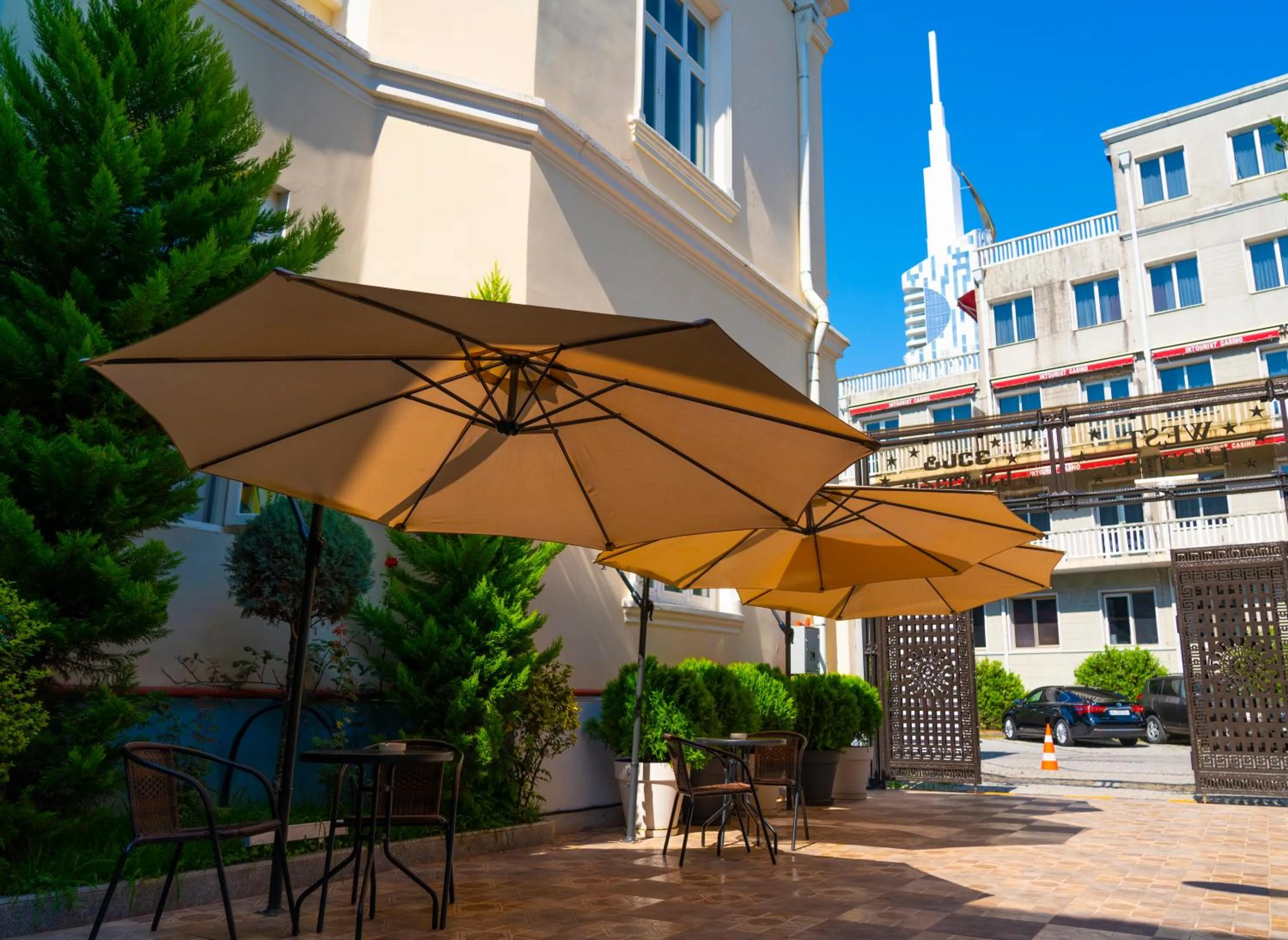 Quiet street view in Batumi West Hotel