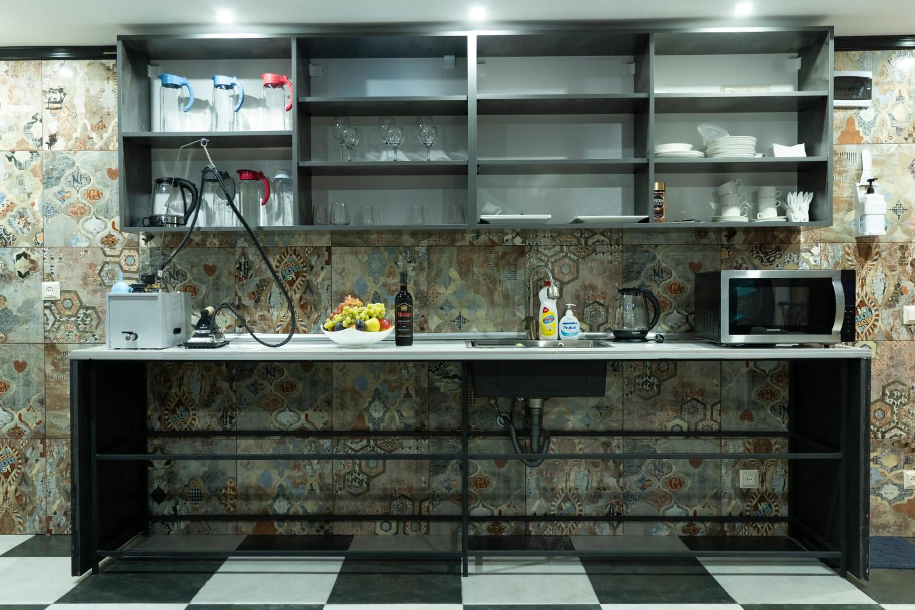 Kitchen or kitchenette in Batumi West Hotel