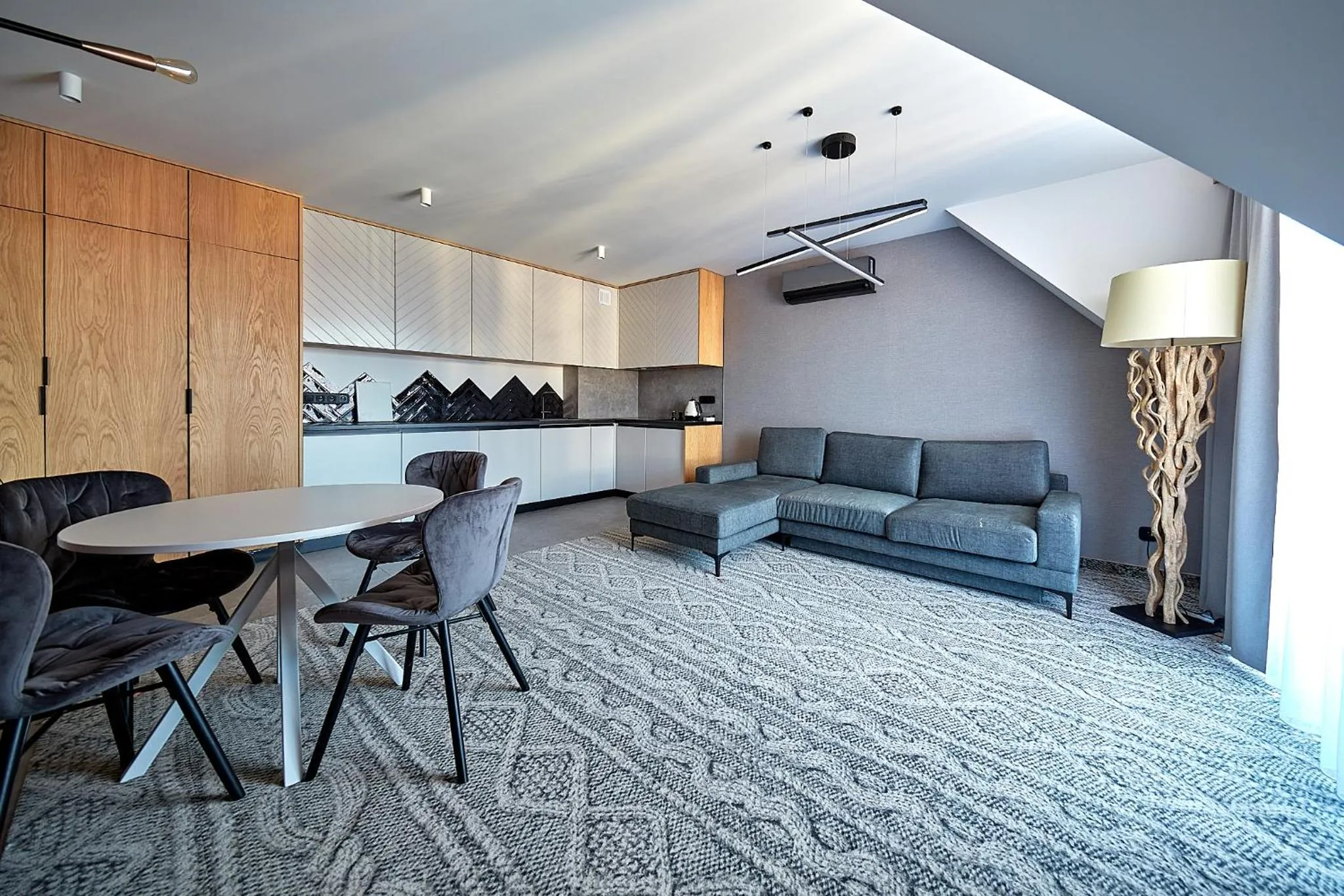 Kitchen or kitchenette in Tatra Square Apartments