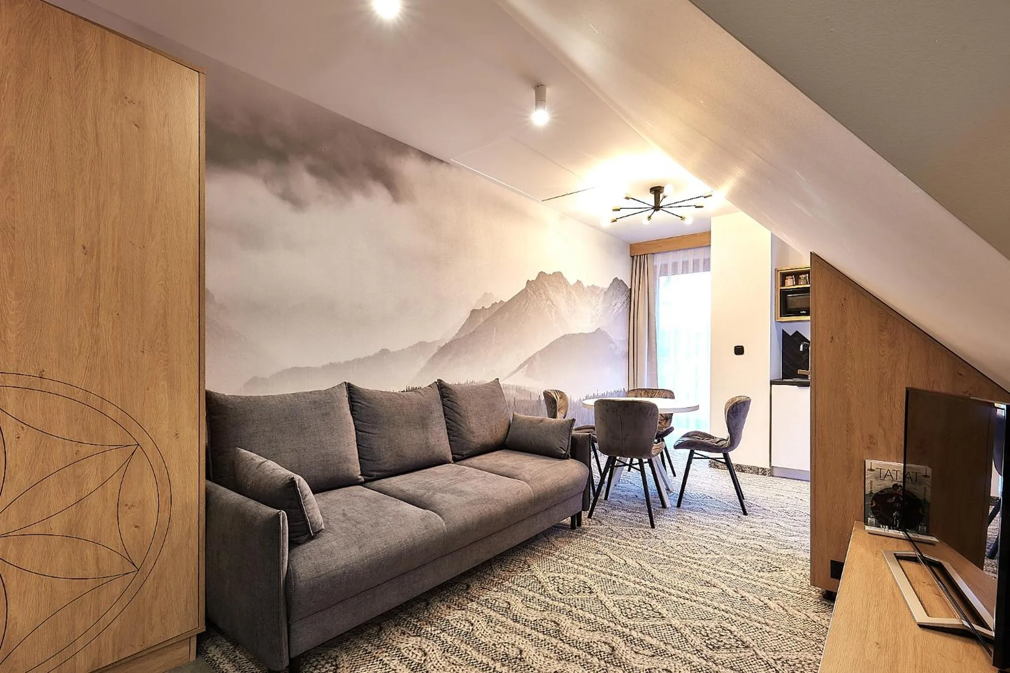 Living room in Tatra Square Apartments